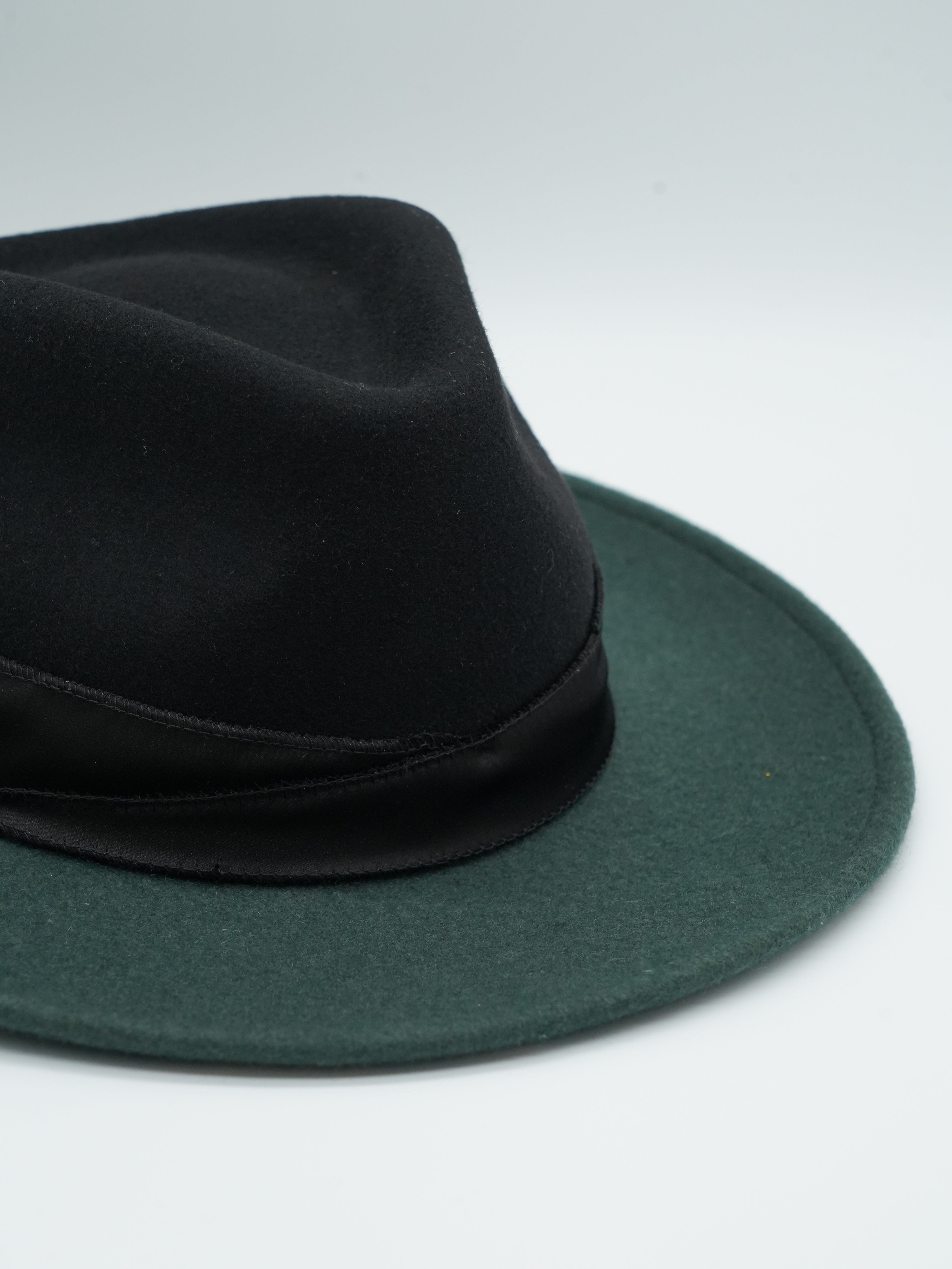 Cappello Texas Verde/Nero in feltro