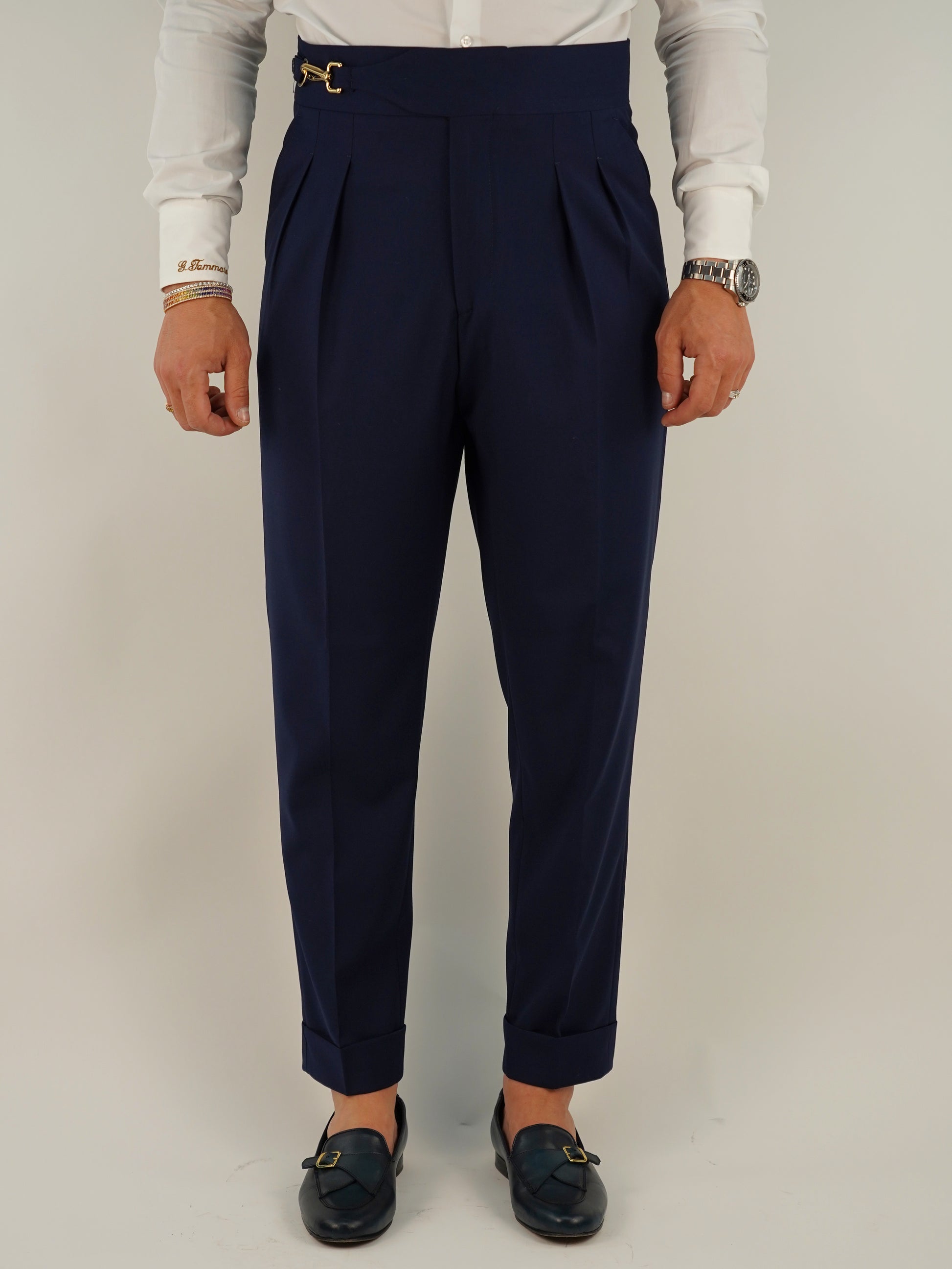 Gurkha royal blu oltremare con gancio oro