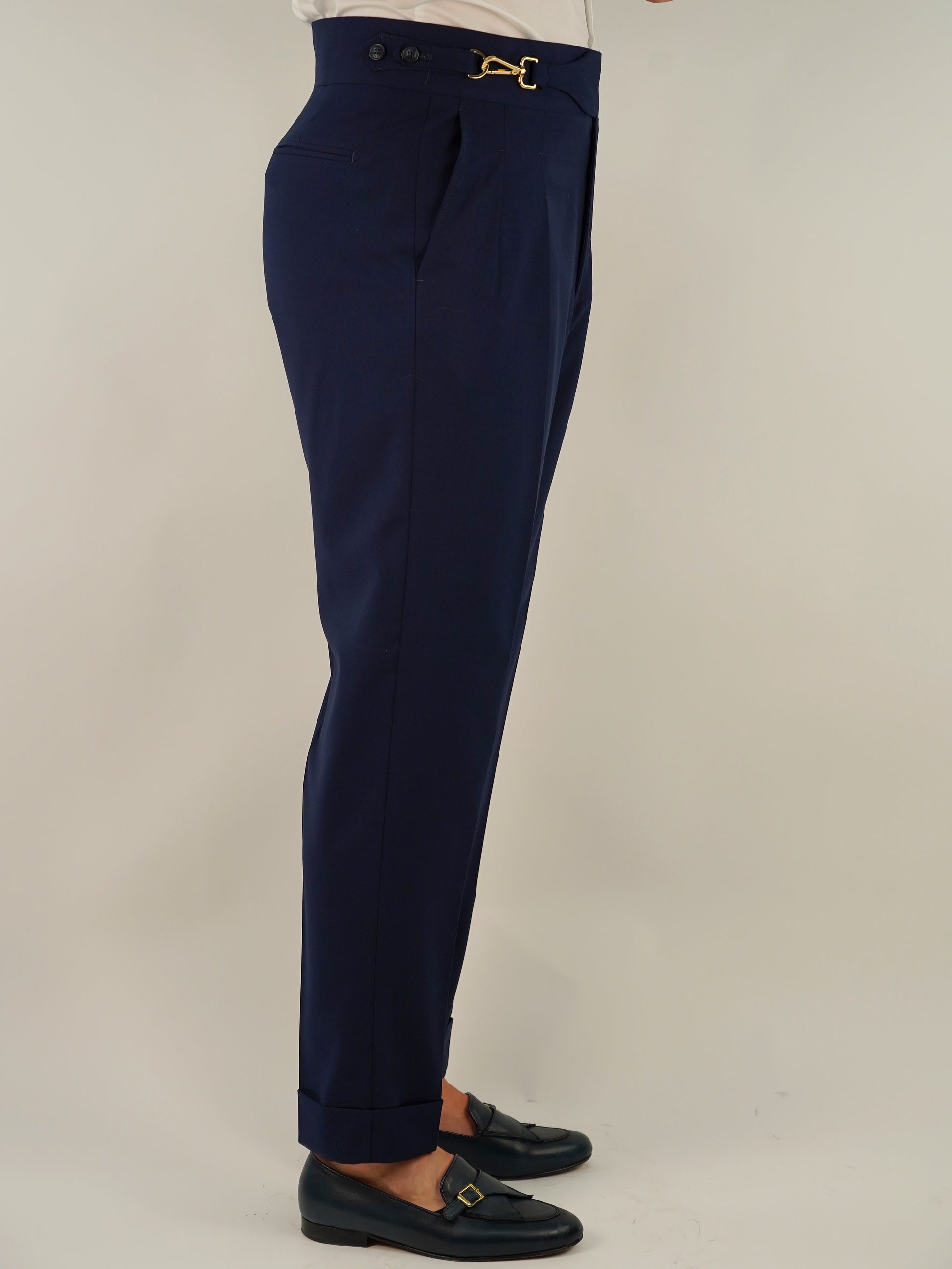 Gurkha royal blu oltremare con gancio oro