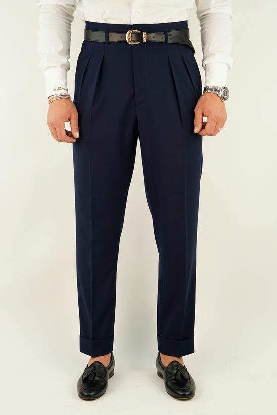 Gurkha blu oltremare con passanti