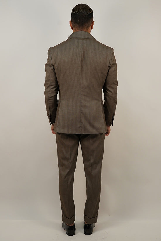 Abito Extensive doppiopetto petto a lancia moro