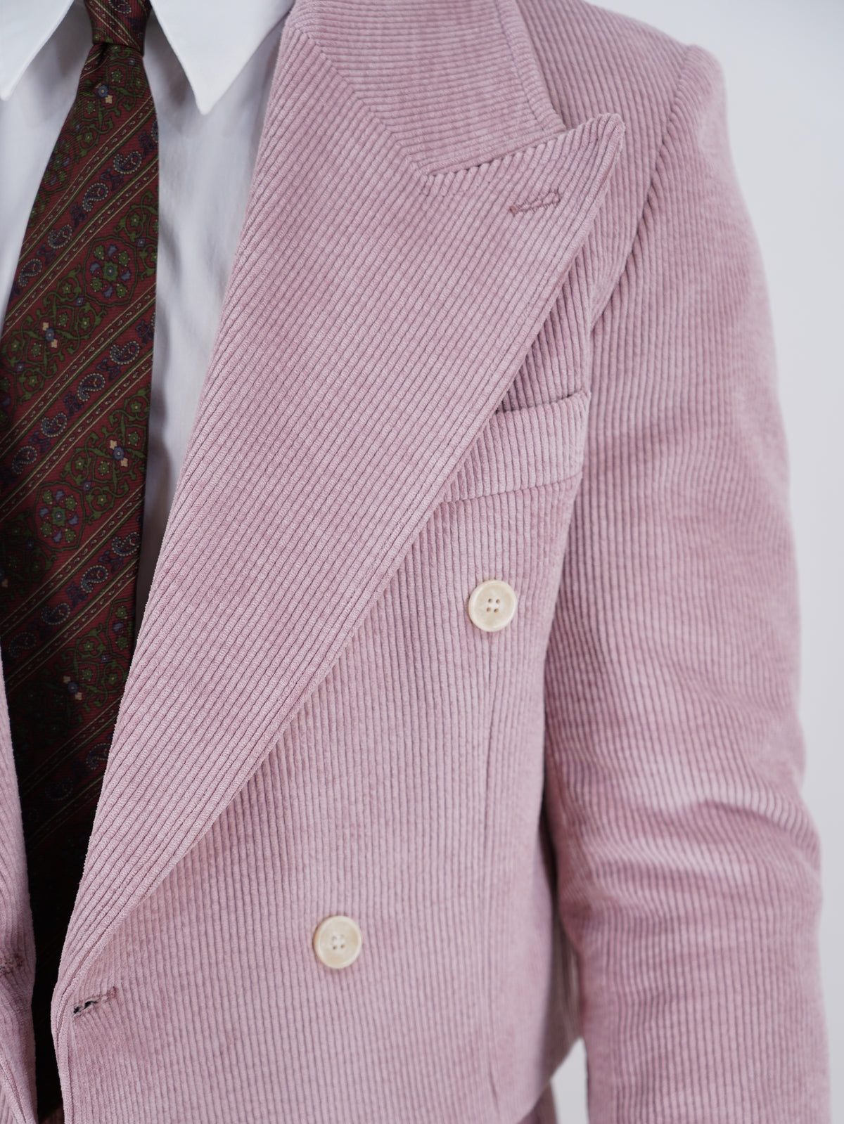 Giacca Cropped Doppiopetto in Velluto - Linea Extensive | Rosa