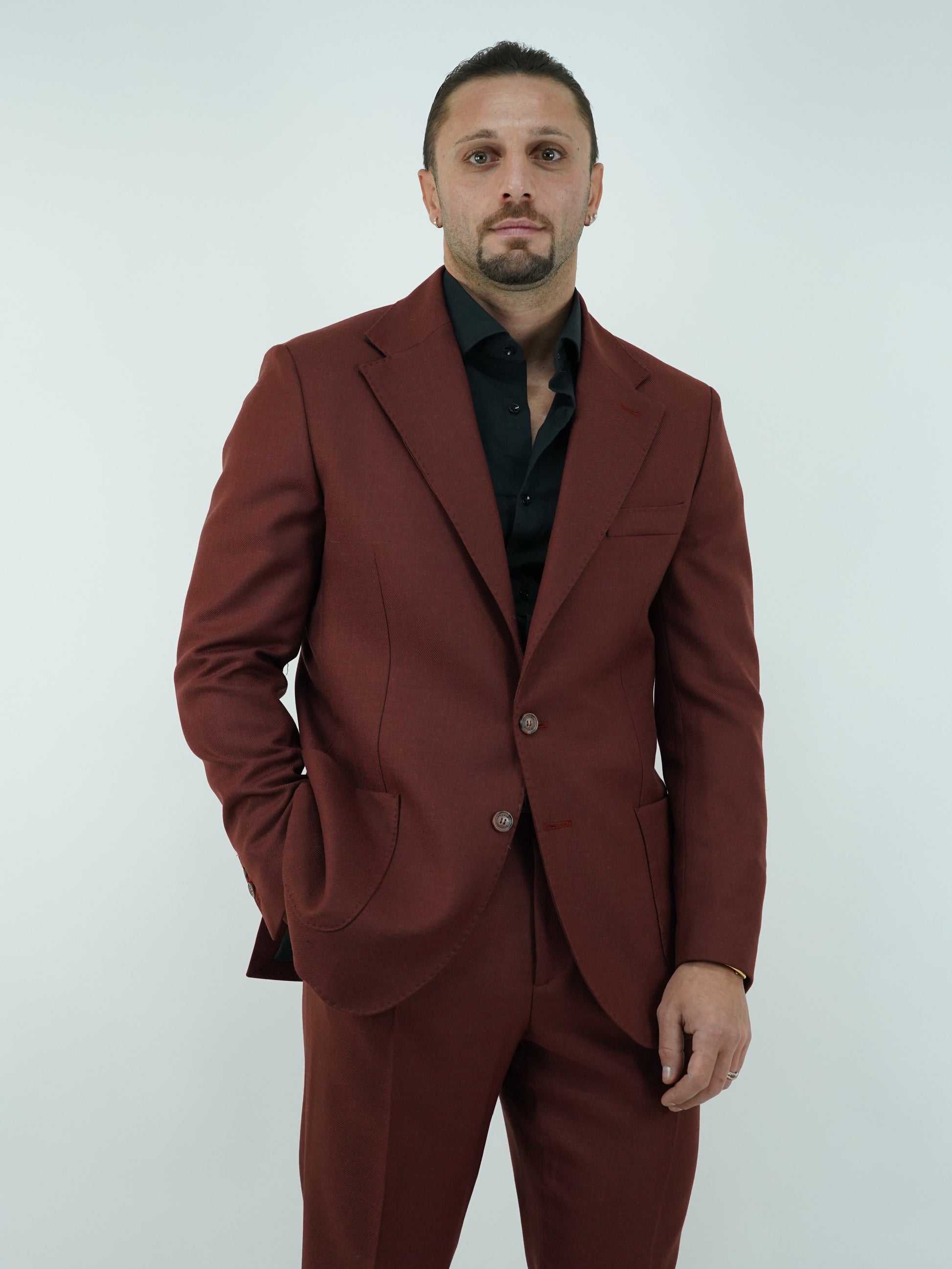 Giacca harmonious petto napoli mattone