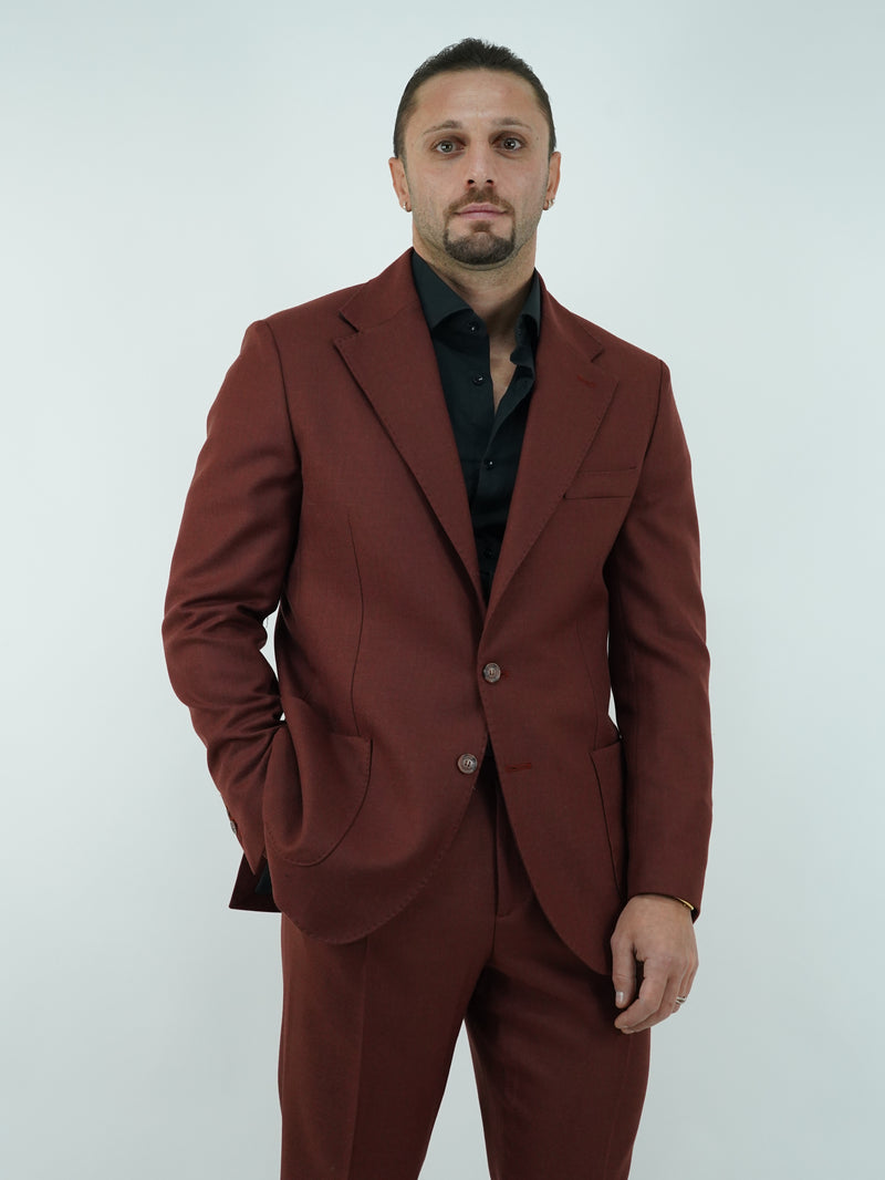 Giacca Mono Petto Napoli - Linea Harmonious | Mattone