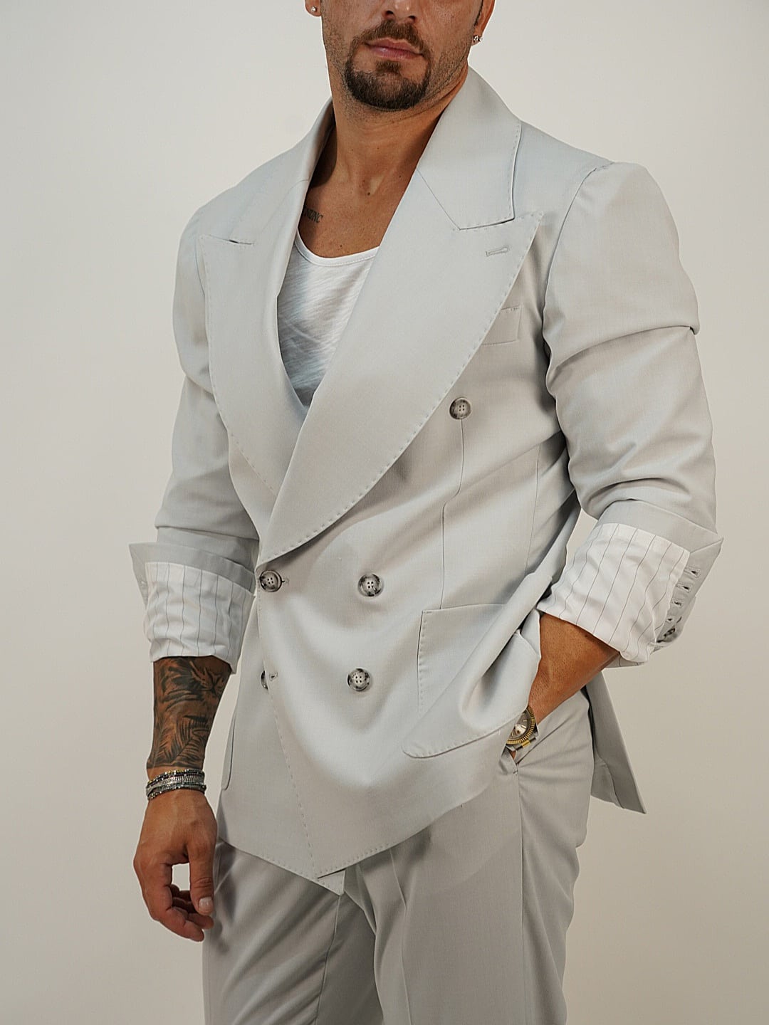 Abito Extensive Doppiopetto Perla