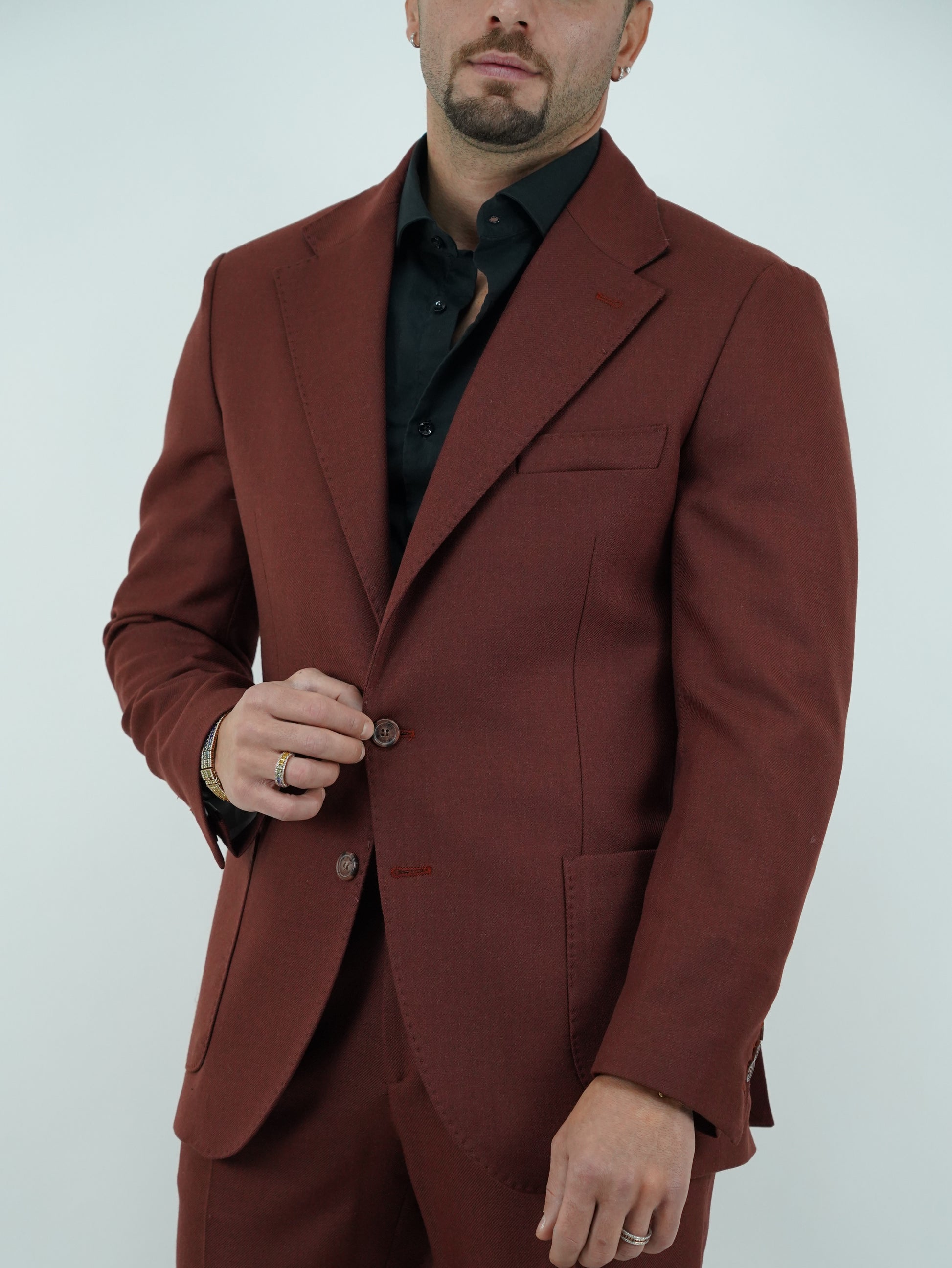 Giacca harmonious petto napoli mattone