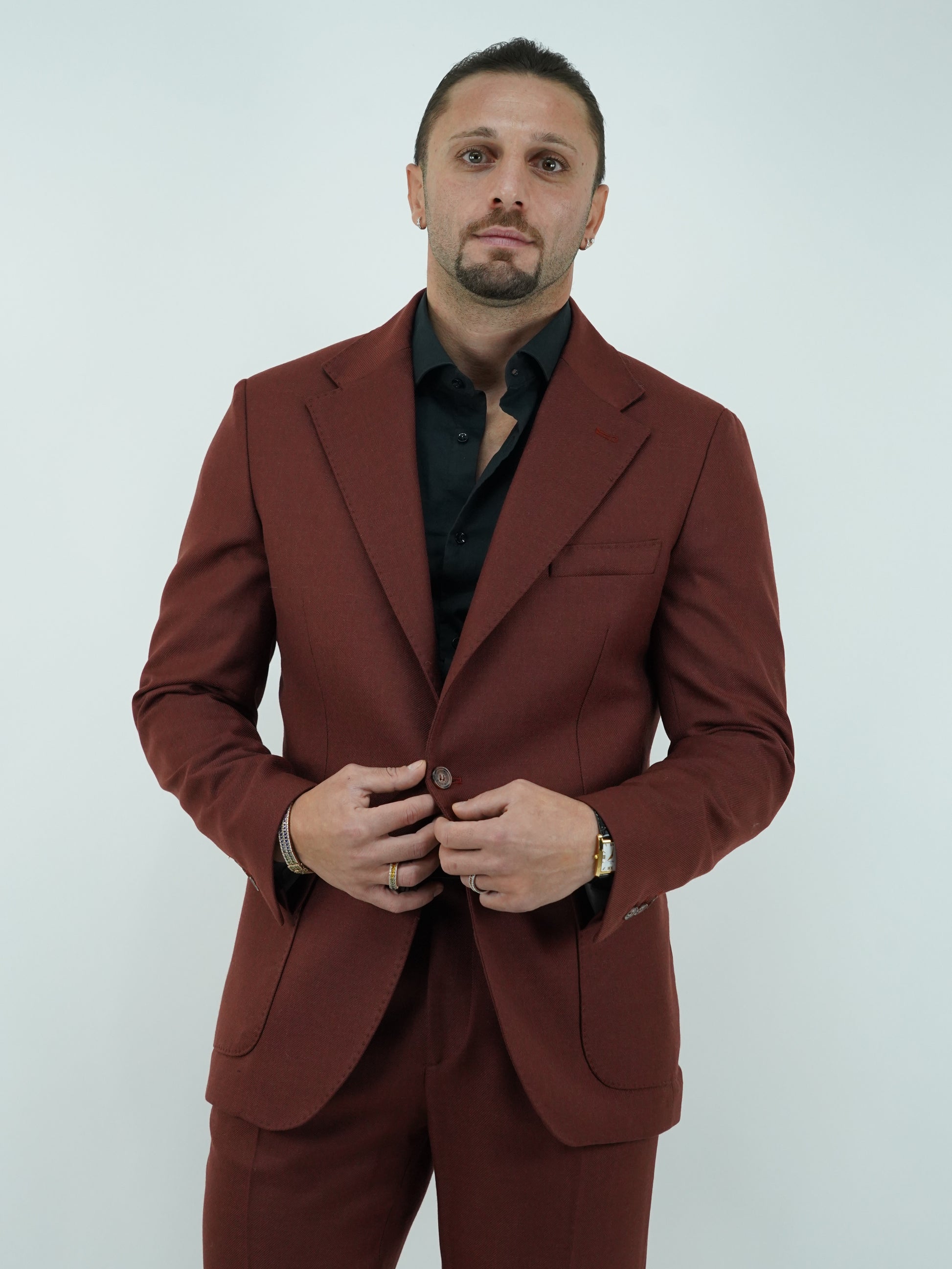 Giacca harmonious petto napoli mattone