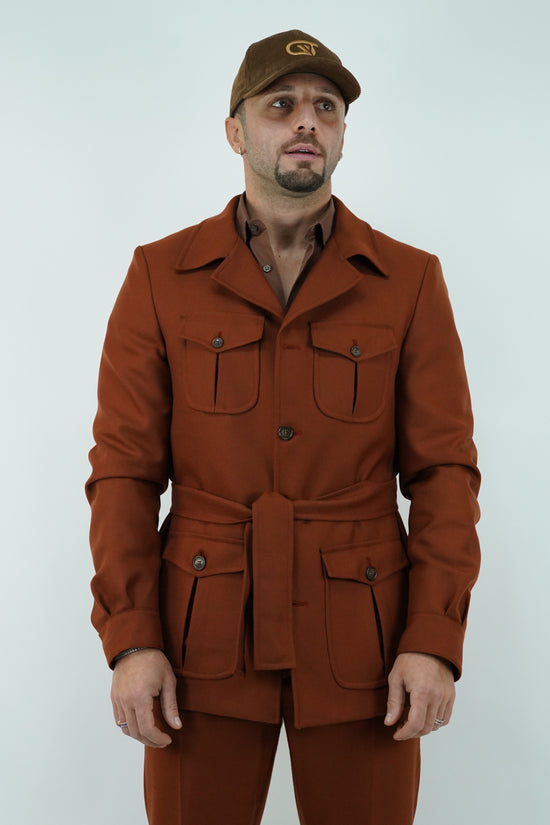 Giacca Safari coccio