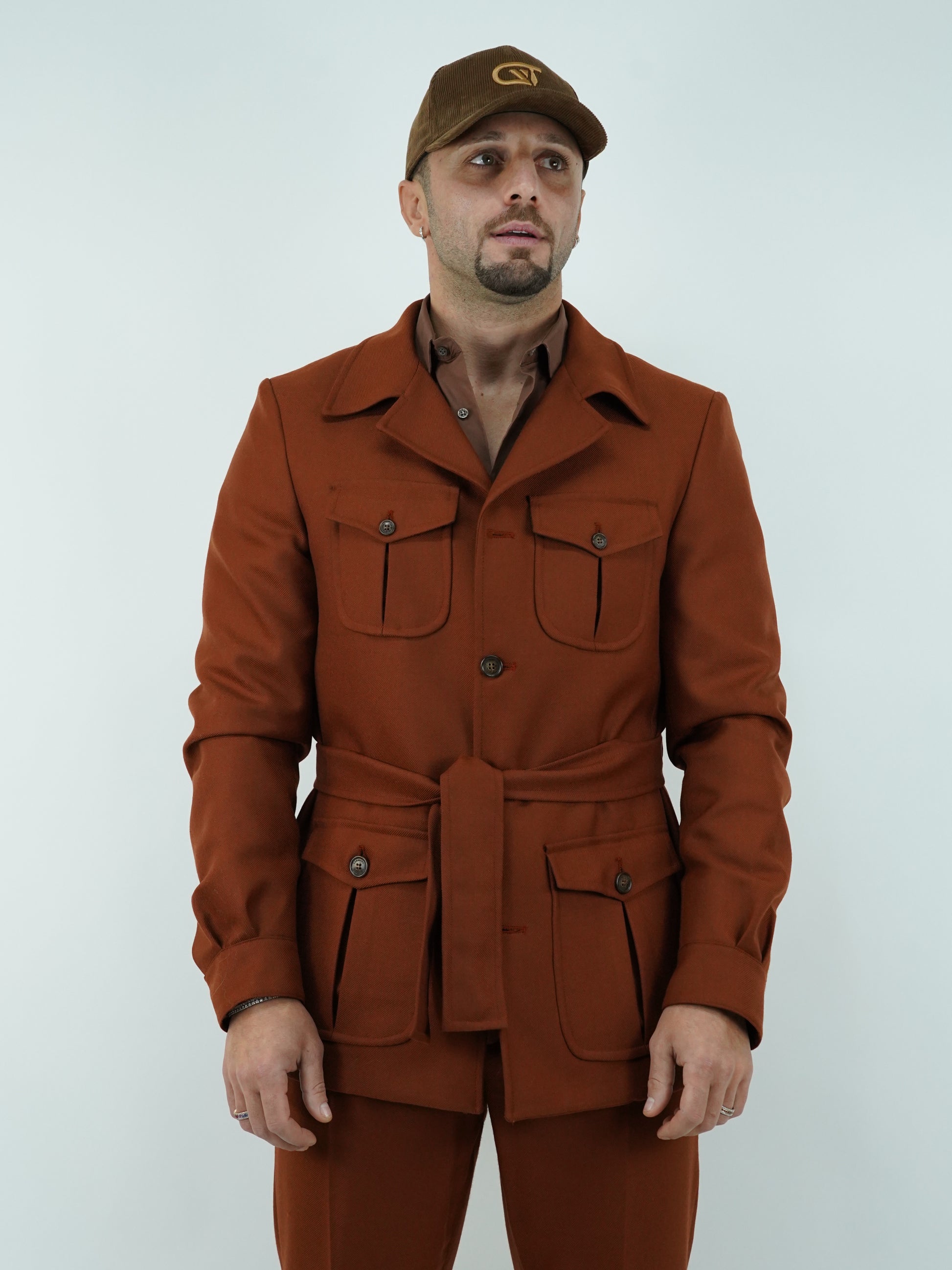 Giacca Safari coccio