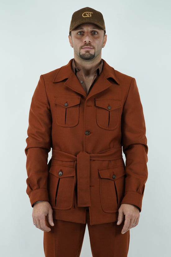 Giacca Safari coccio