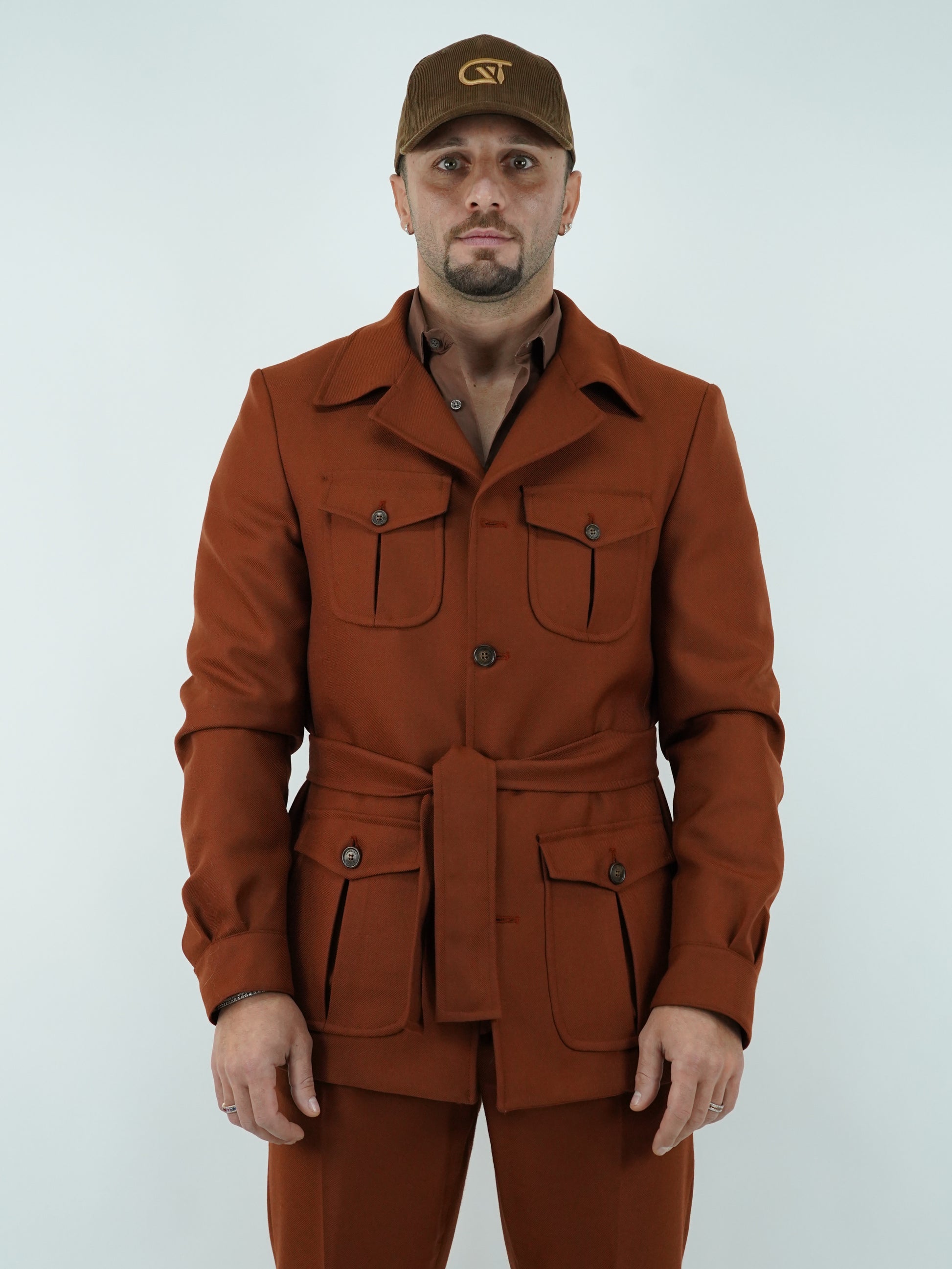 Giacca Safari coccio