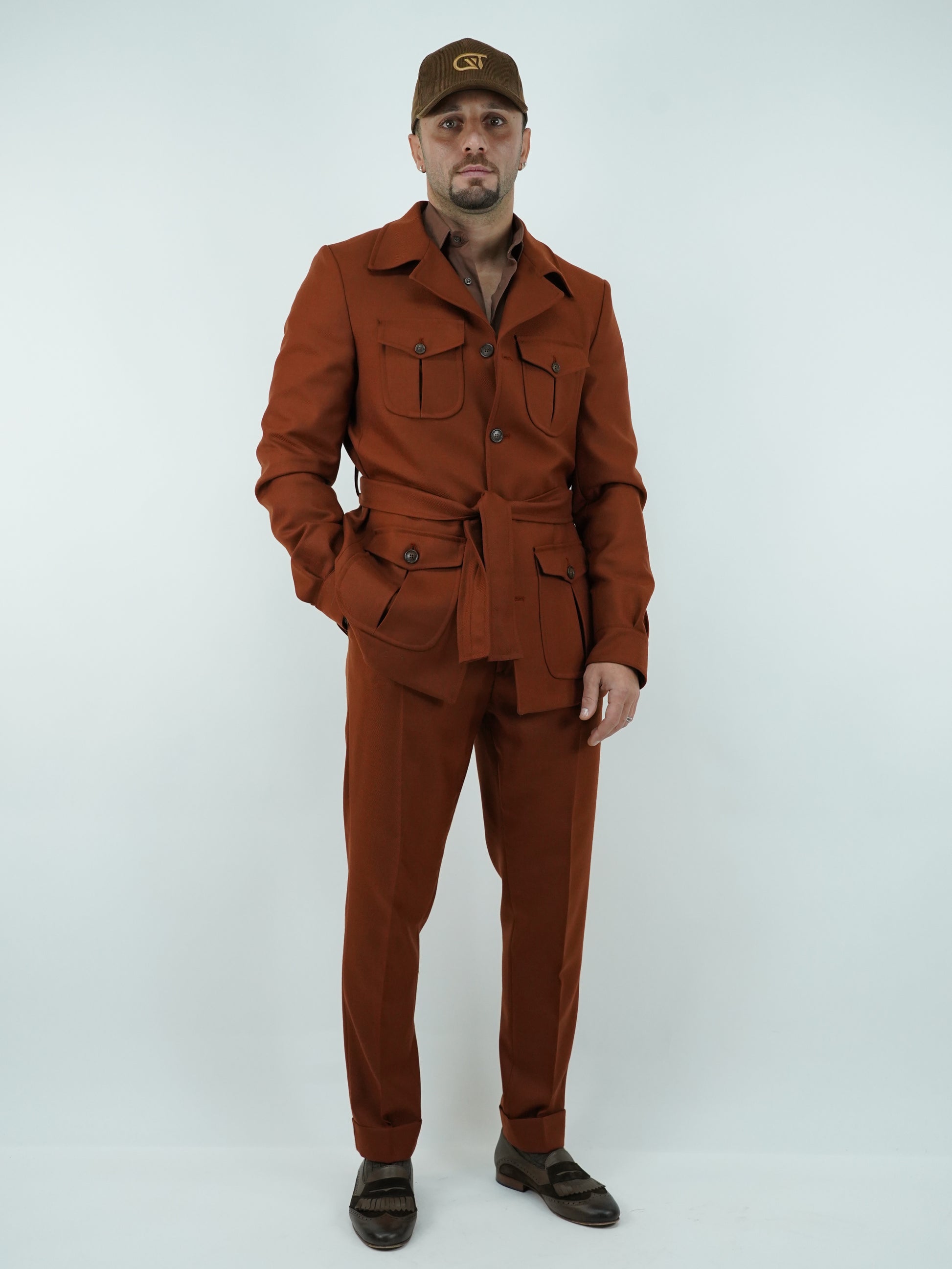 Giacca Safari coccio