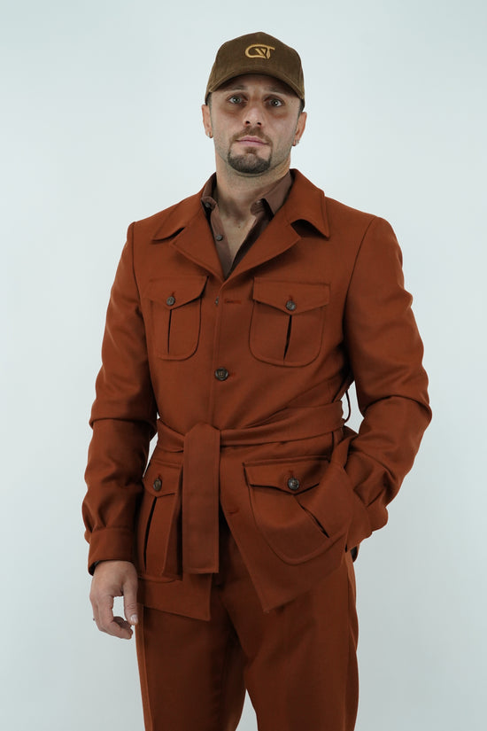 Giacca Safari coccio