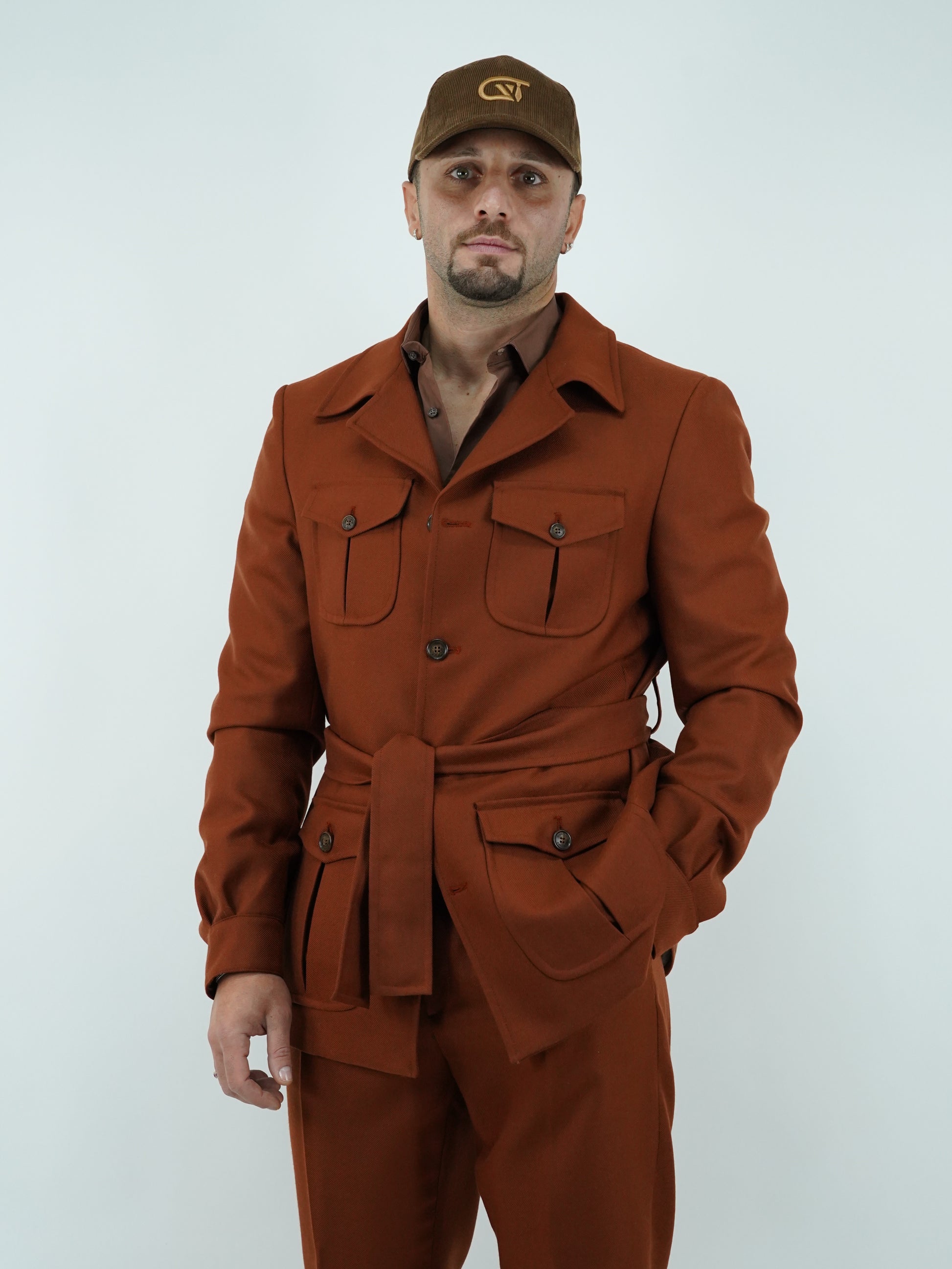 Giacca Safari coccio