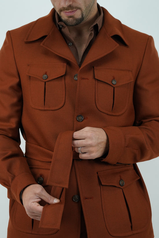 Giacca Safari coccio