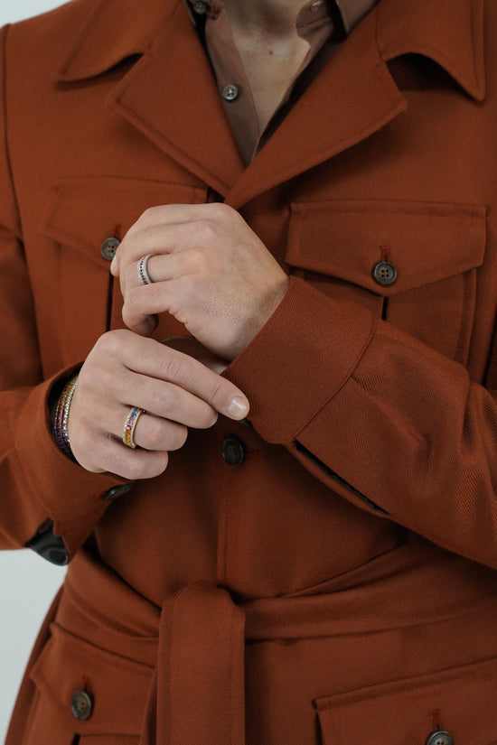 Giacca Safari coccio