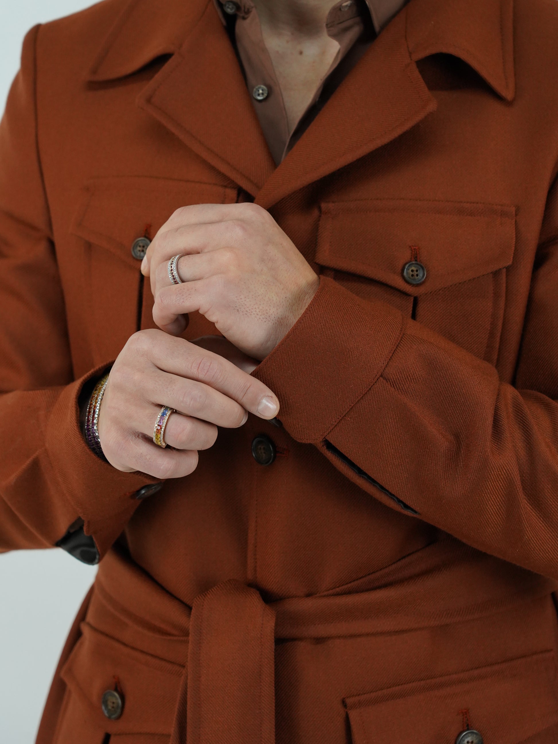 Giacca Safari coccio