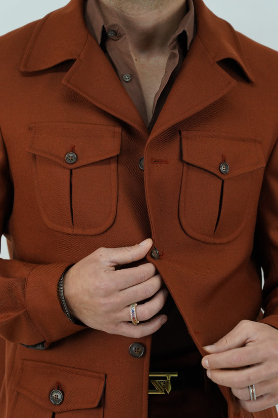 Giacca Safari coccio