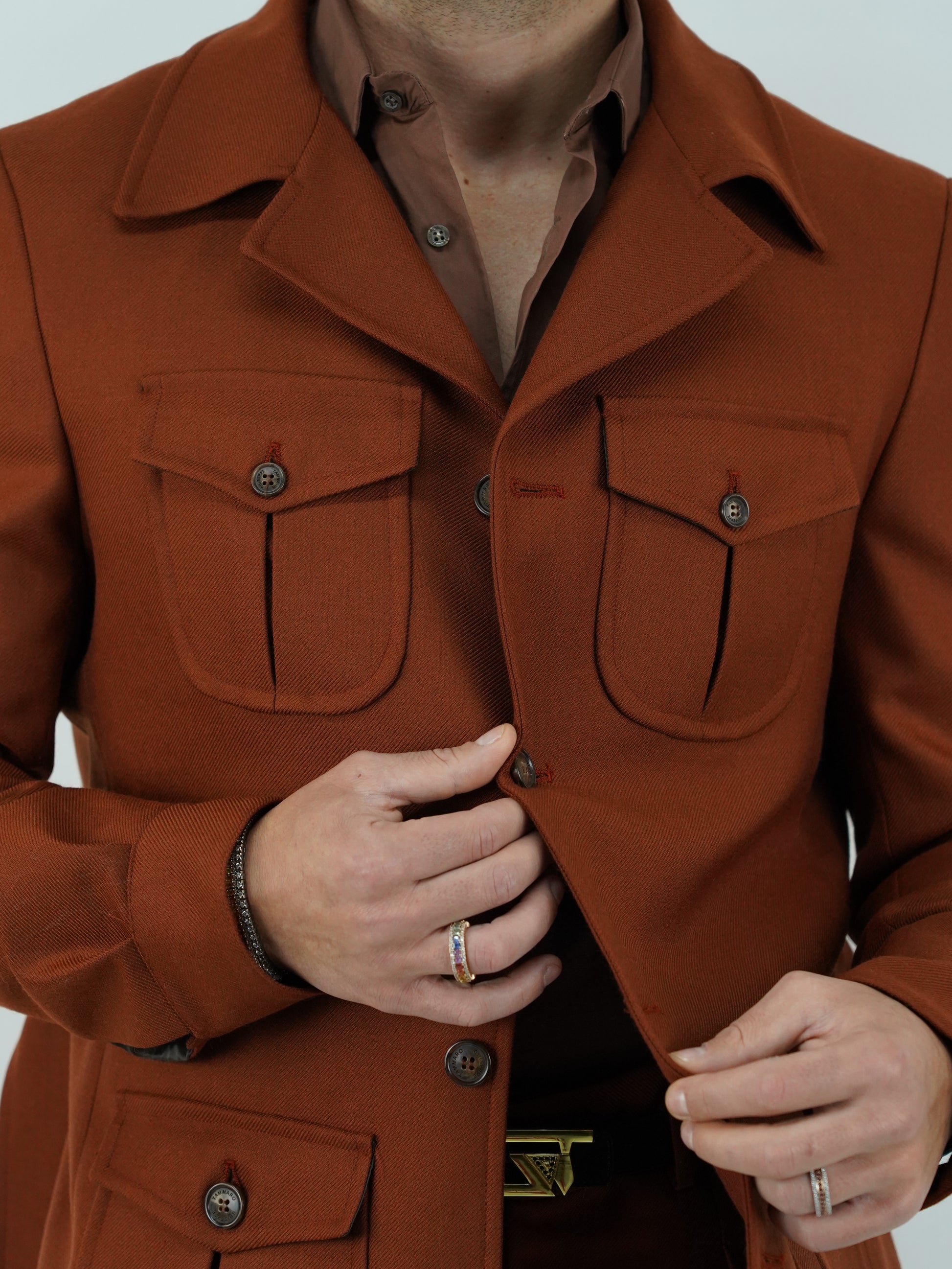 Giacca Safari coccio