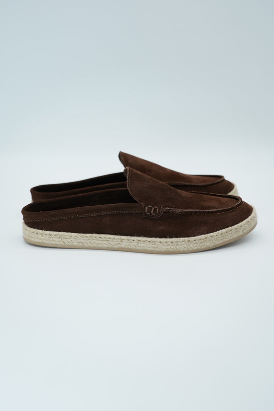 Sabot in pelle scamosciata testa di moro