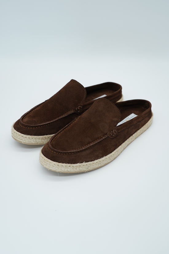 Sabot in pelle scamosciata testa di moro