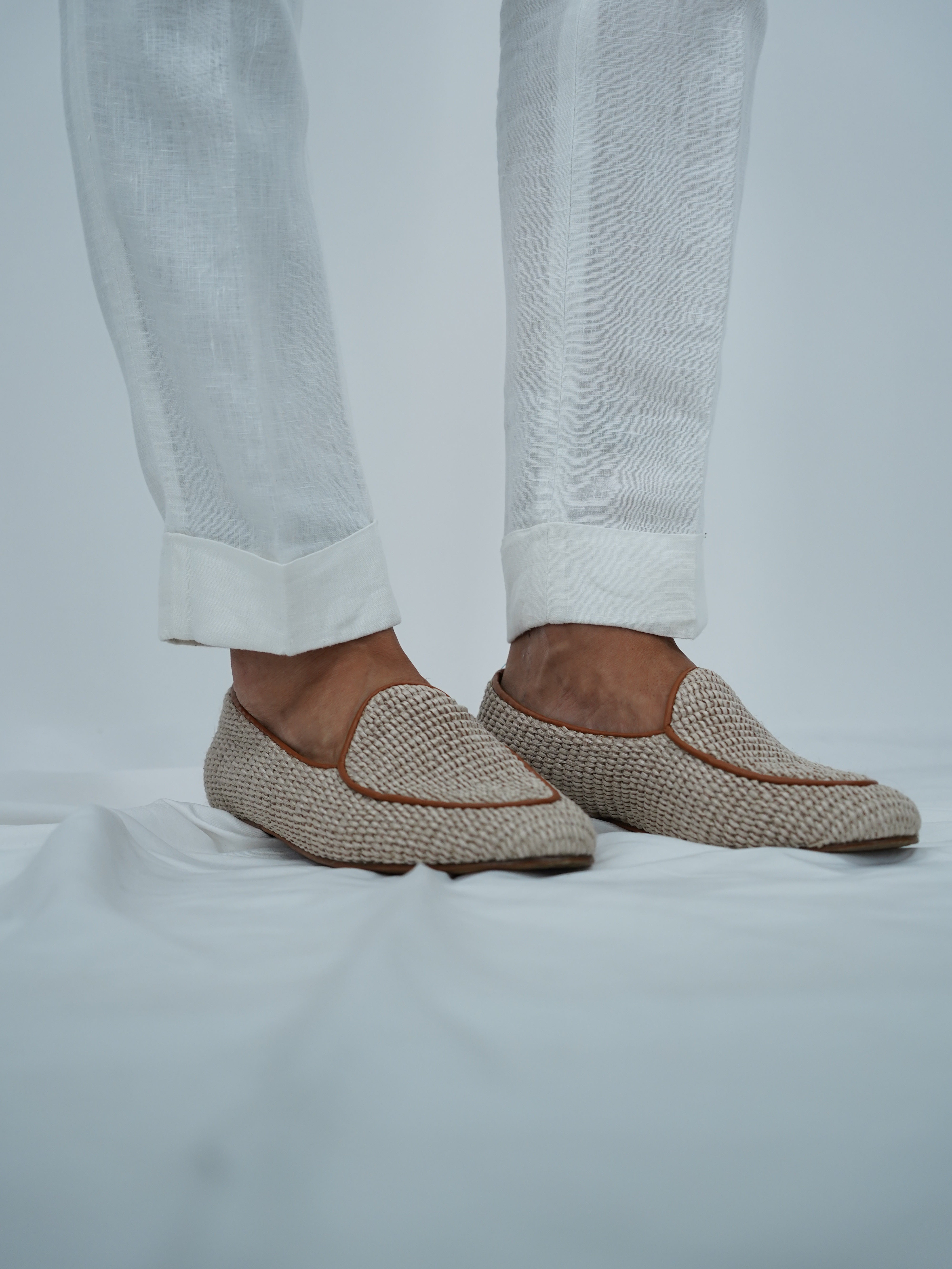 Giacca Safari in lino beige