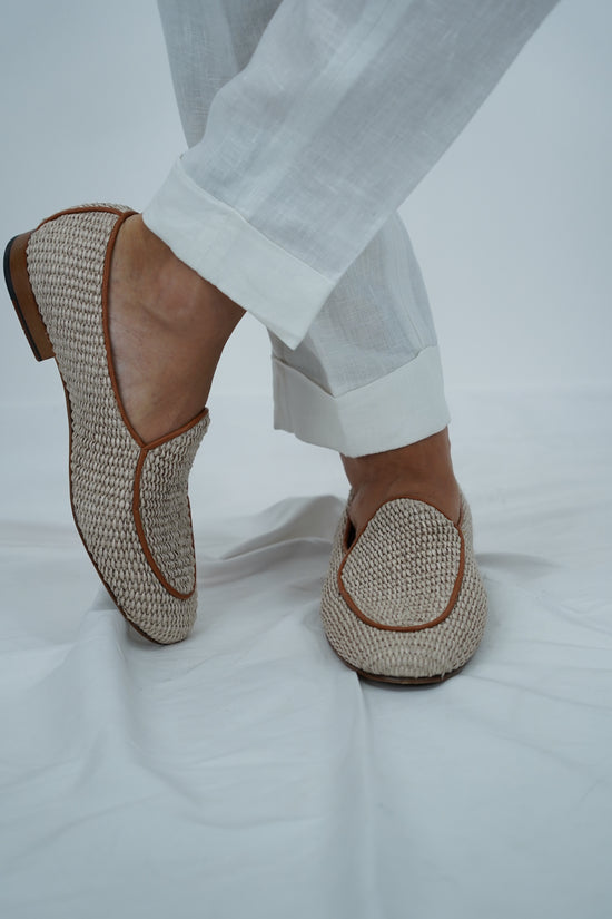 Giacca Safari in lino beige