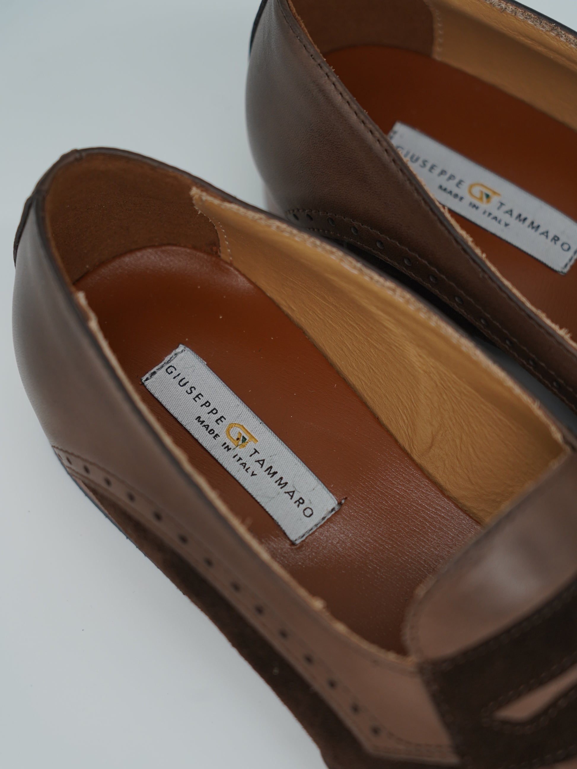 Mocassino inglese bicolore testa di moro