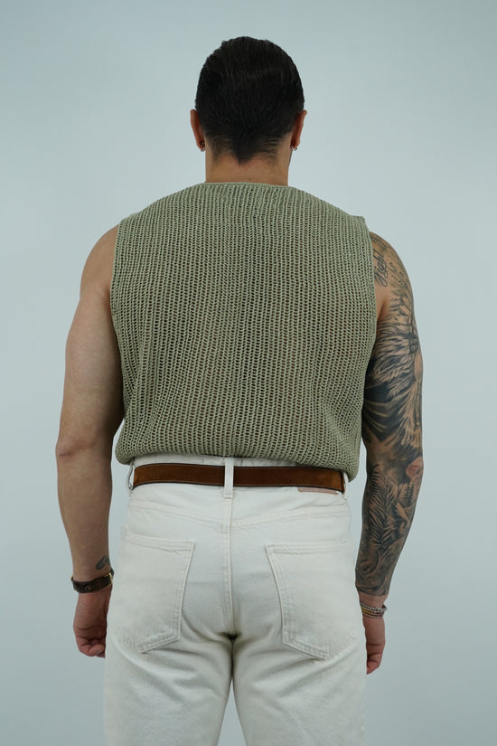 Canotta forata verde safari