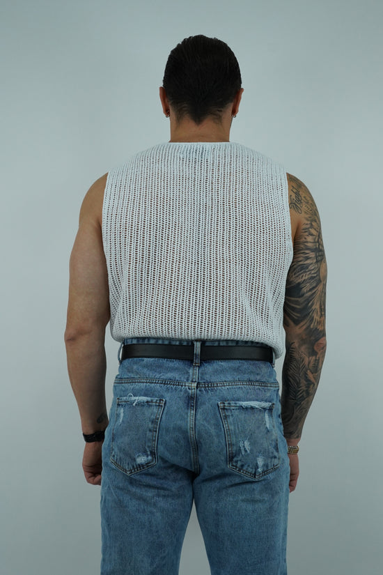 Canotta forata bianca