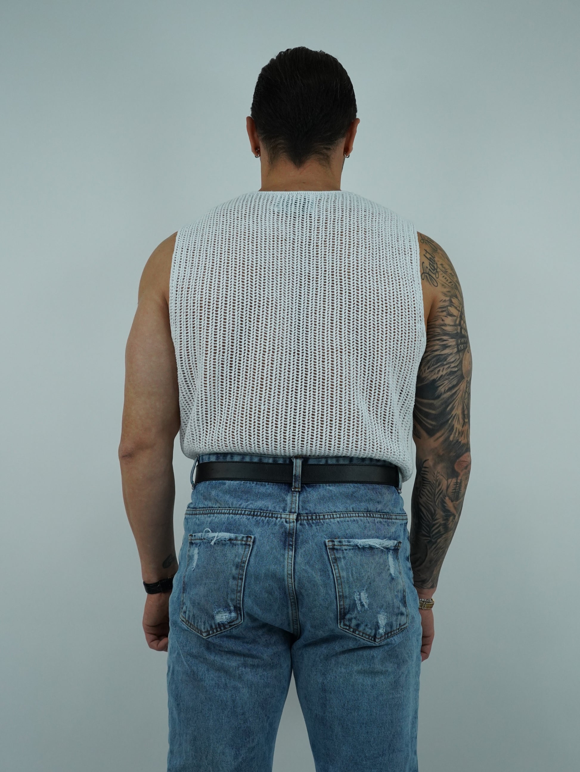 Canotta forata bianca