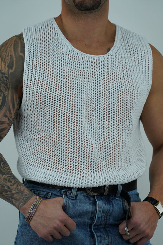 Canotta forata bianca