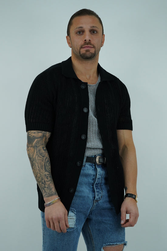Camicia forata nera