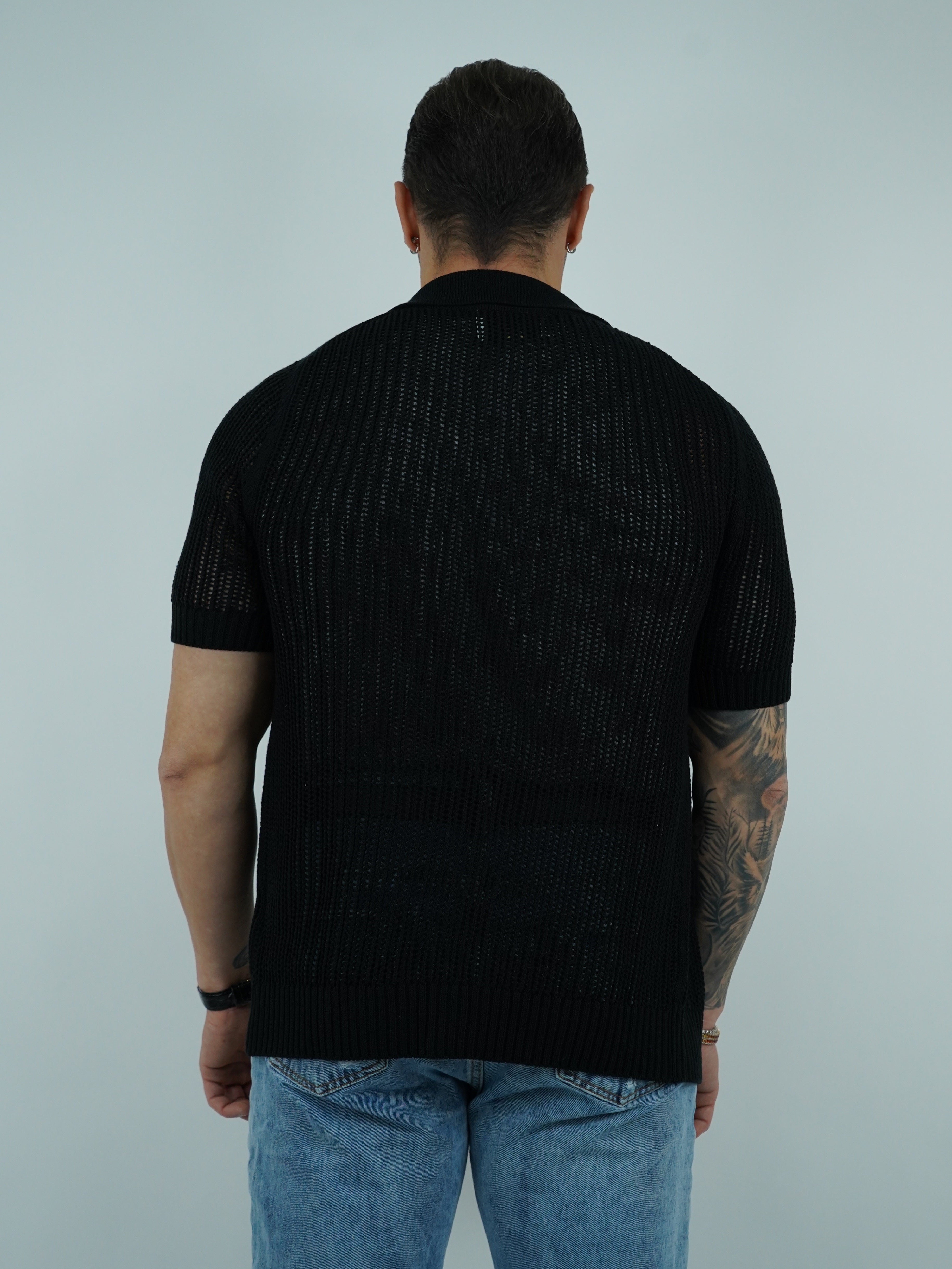 Camicia forata nera
