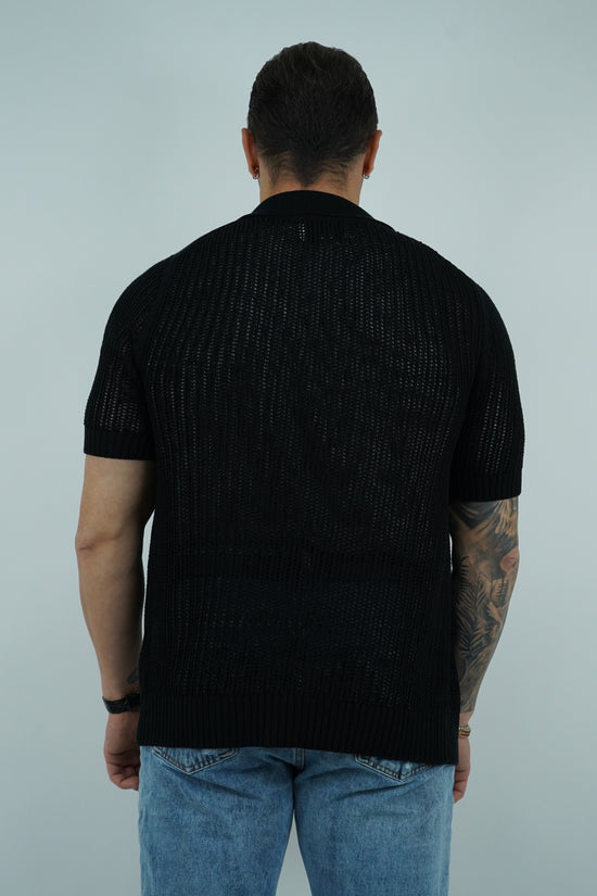 Camicia forata nera