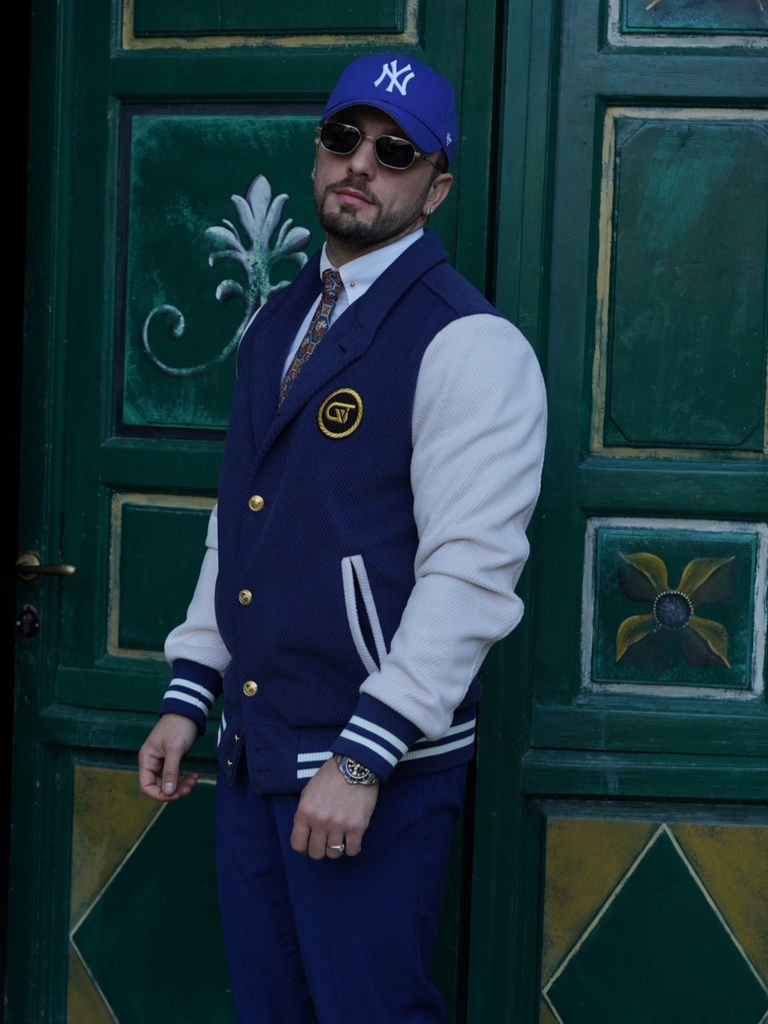 College blu e bianco