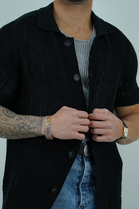 Camicia forata nera