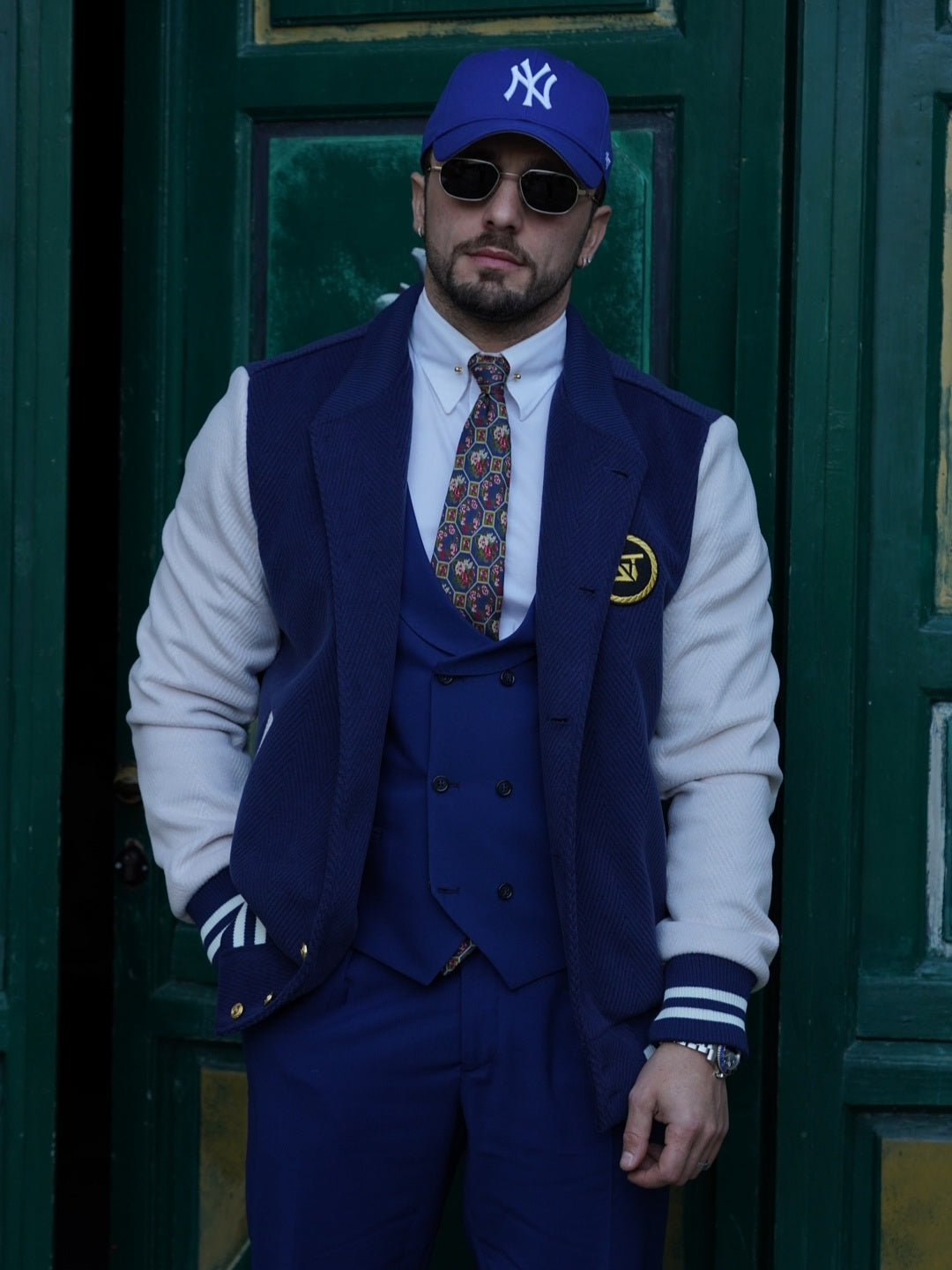 College blu e bianco