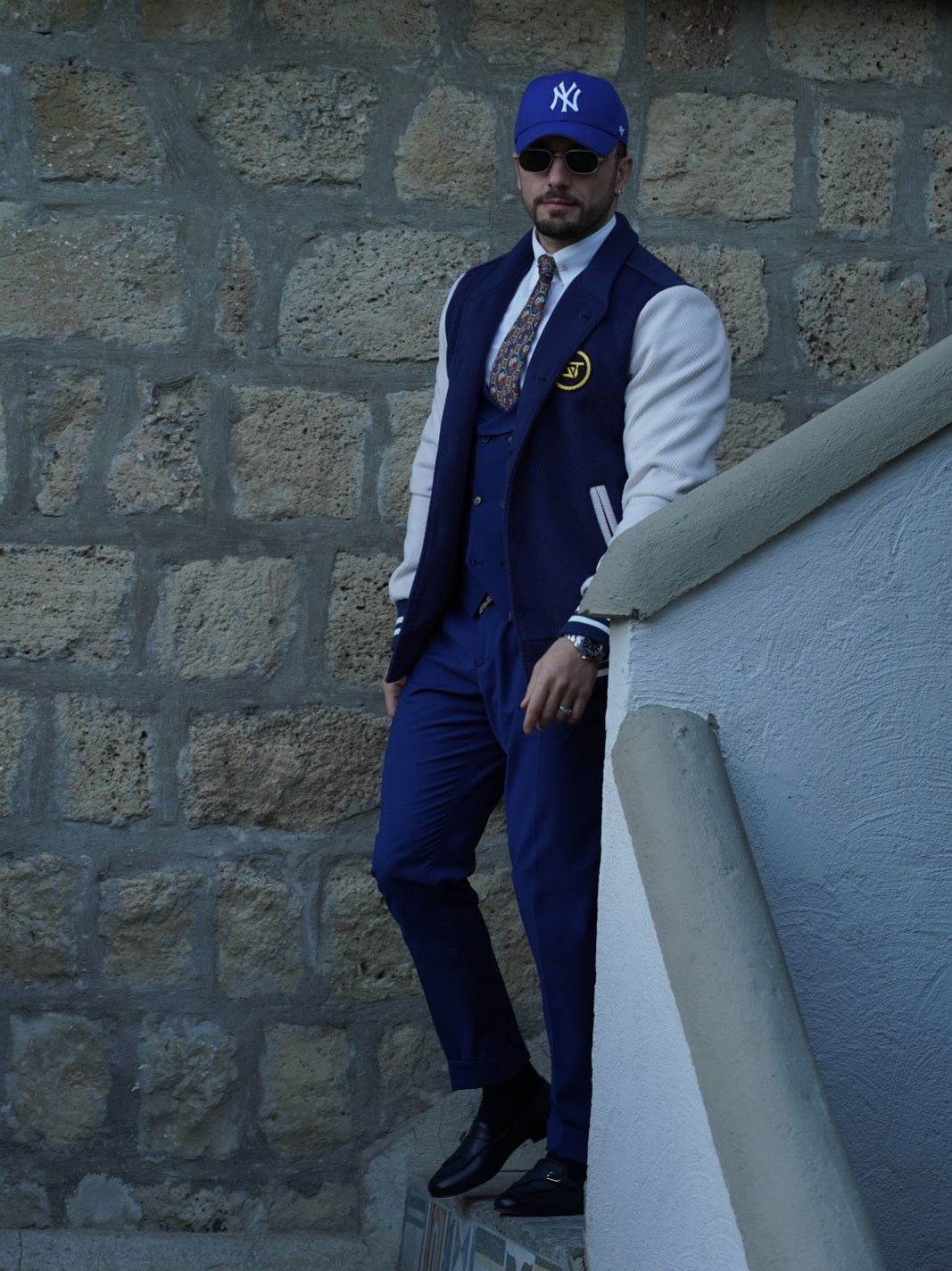 College blu e bianco