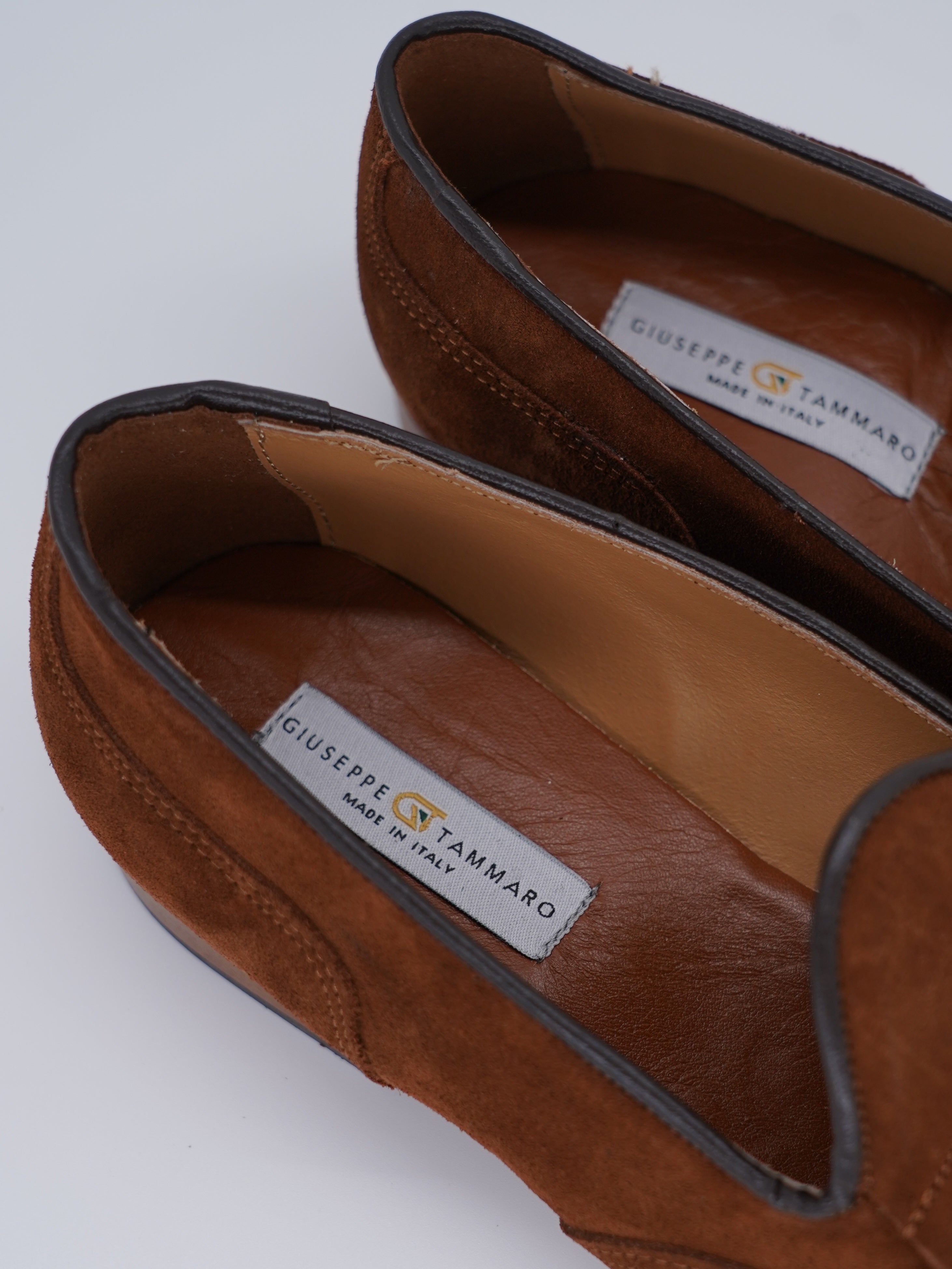 Mocassino inglese in camoscio bruciato
