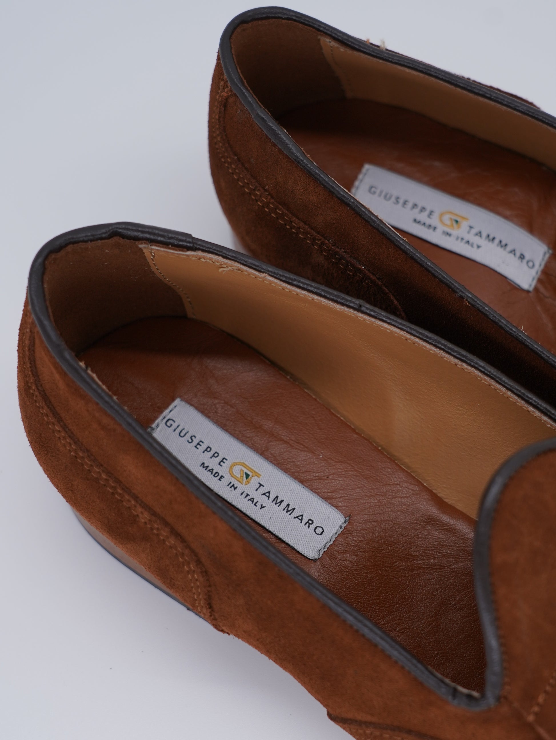 Mocassino inglese in camoscio bruciato