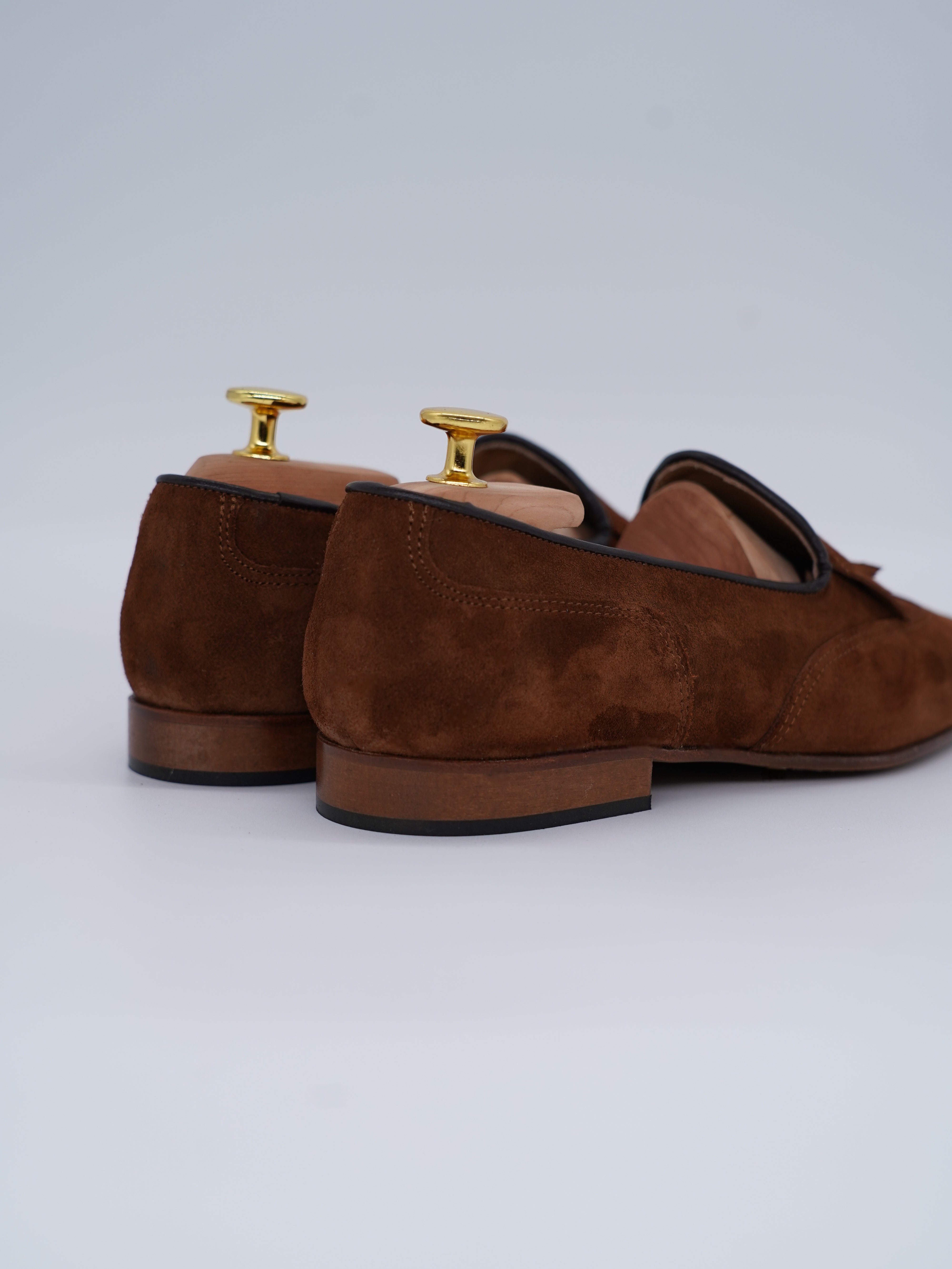 Mocassino inglese in camoscio bruciato