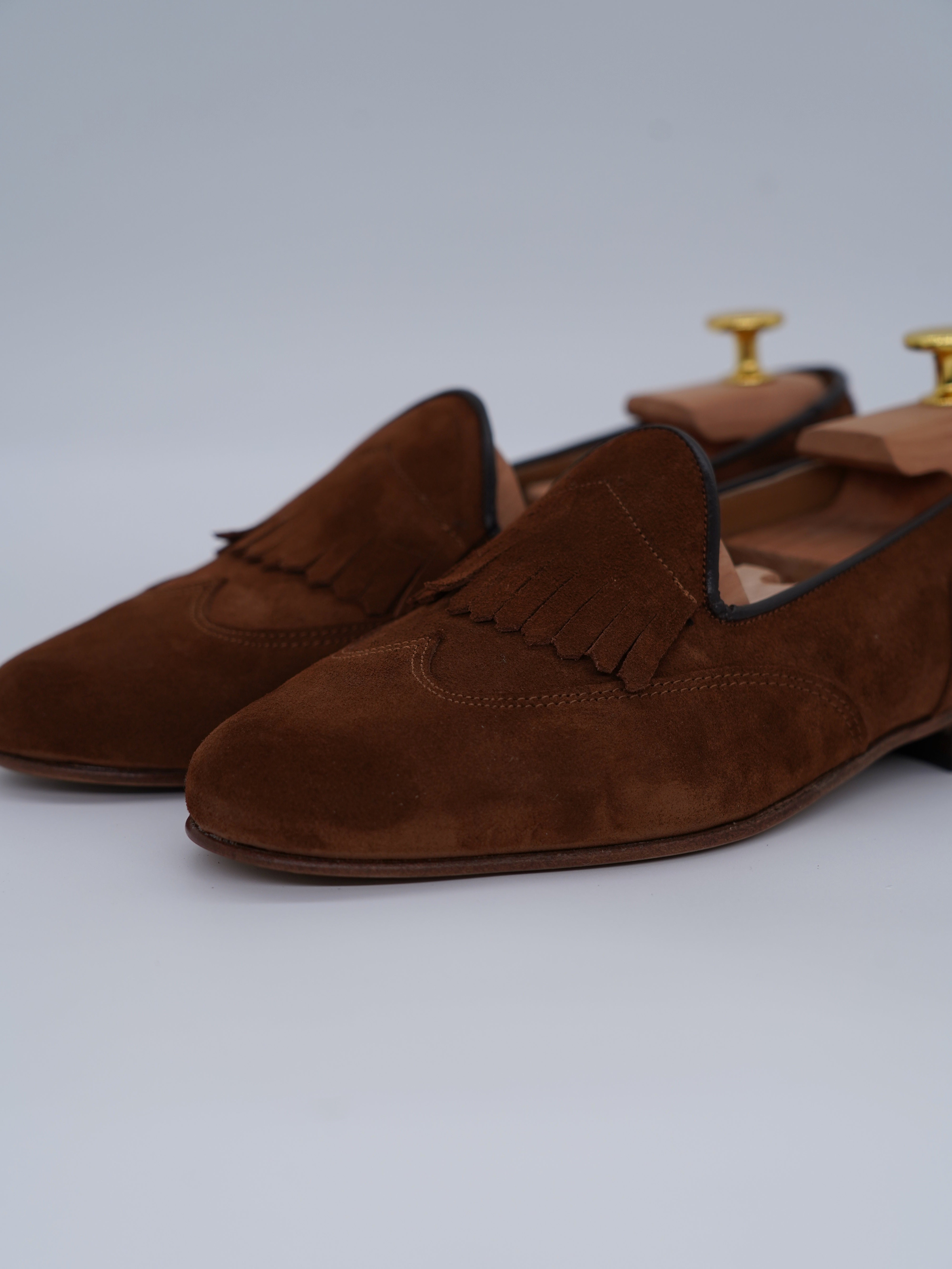 Mocassino inglese in camoscio bruciato