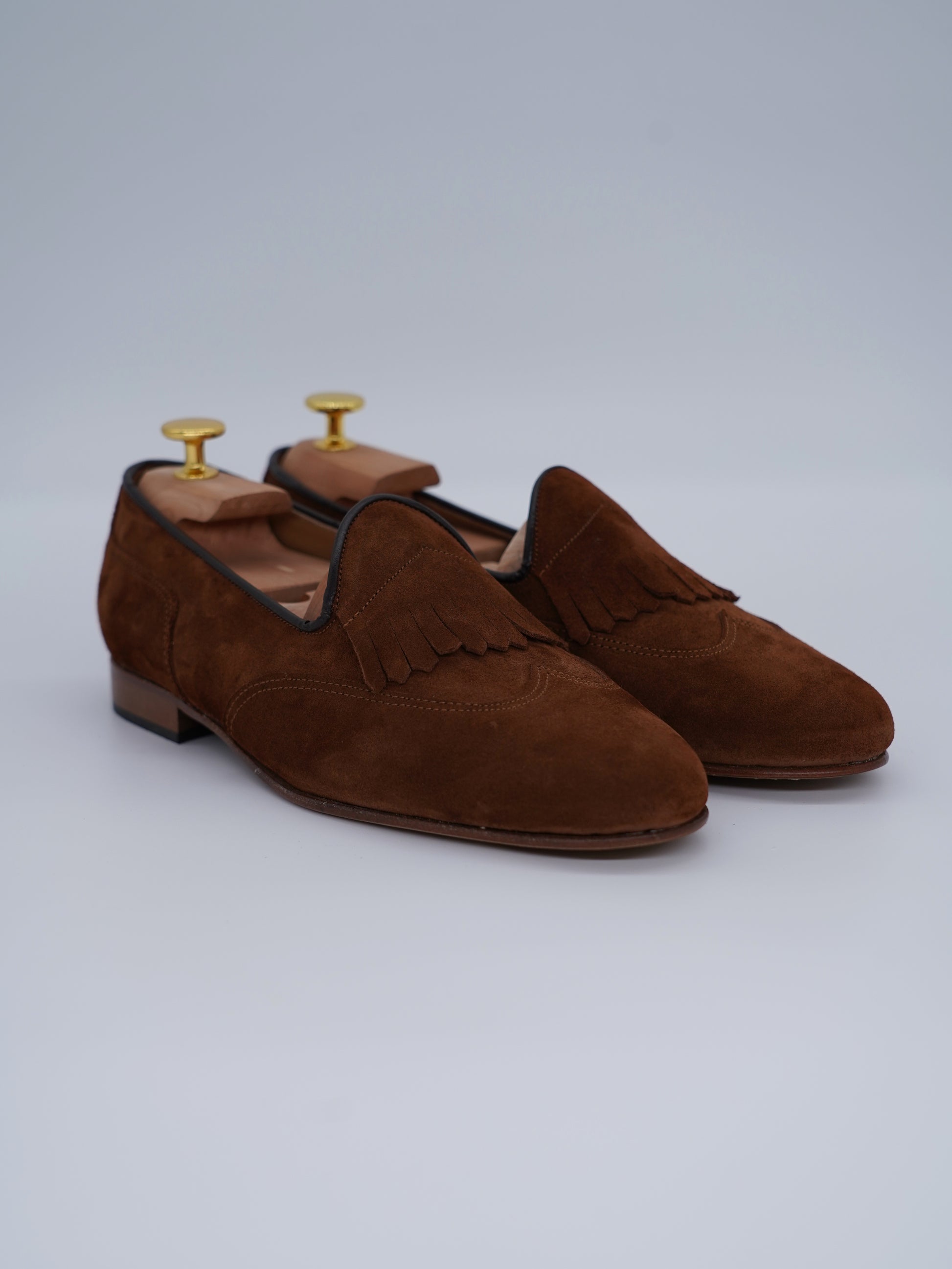 Mocassino inglese in camoscio bruciato