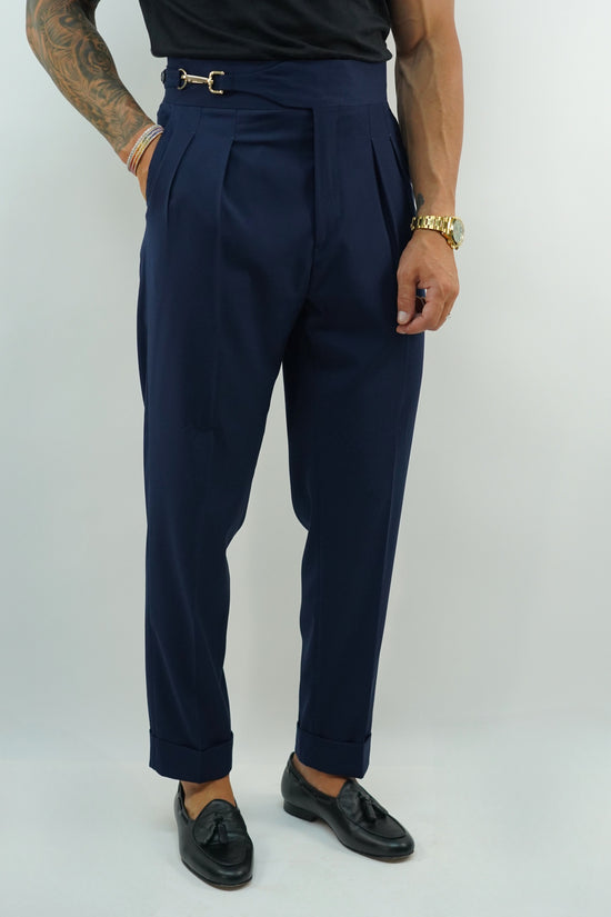 Gurkha royal blu oltremare con gancio oro