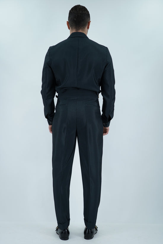 Giacca camicia doppiopetto petto napoli solaro nero