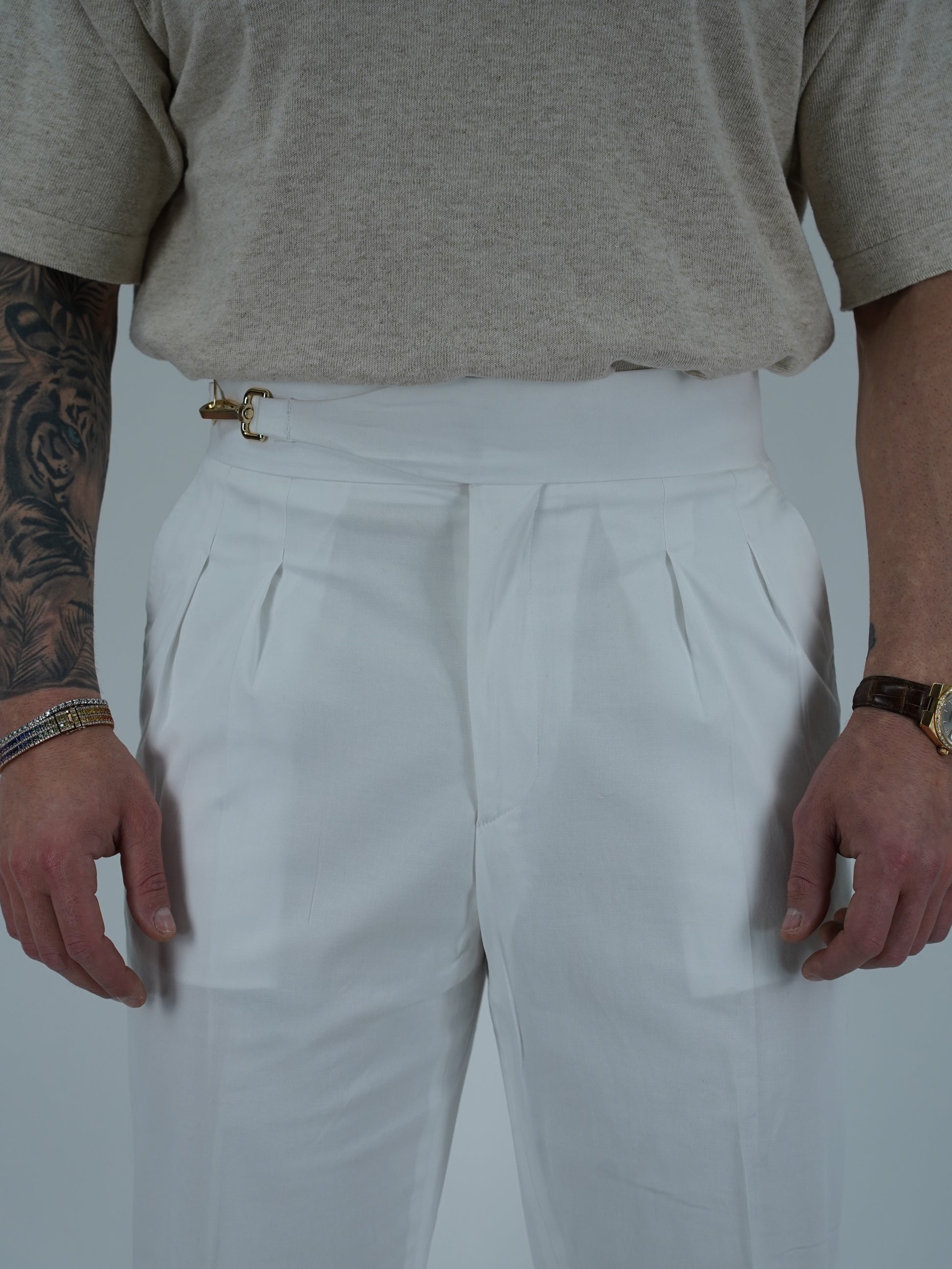 Gurkha royal Santorini Bianco con gancio oro