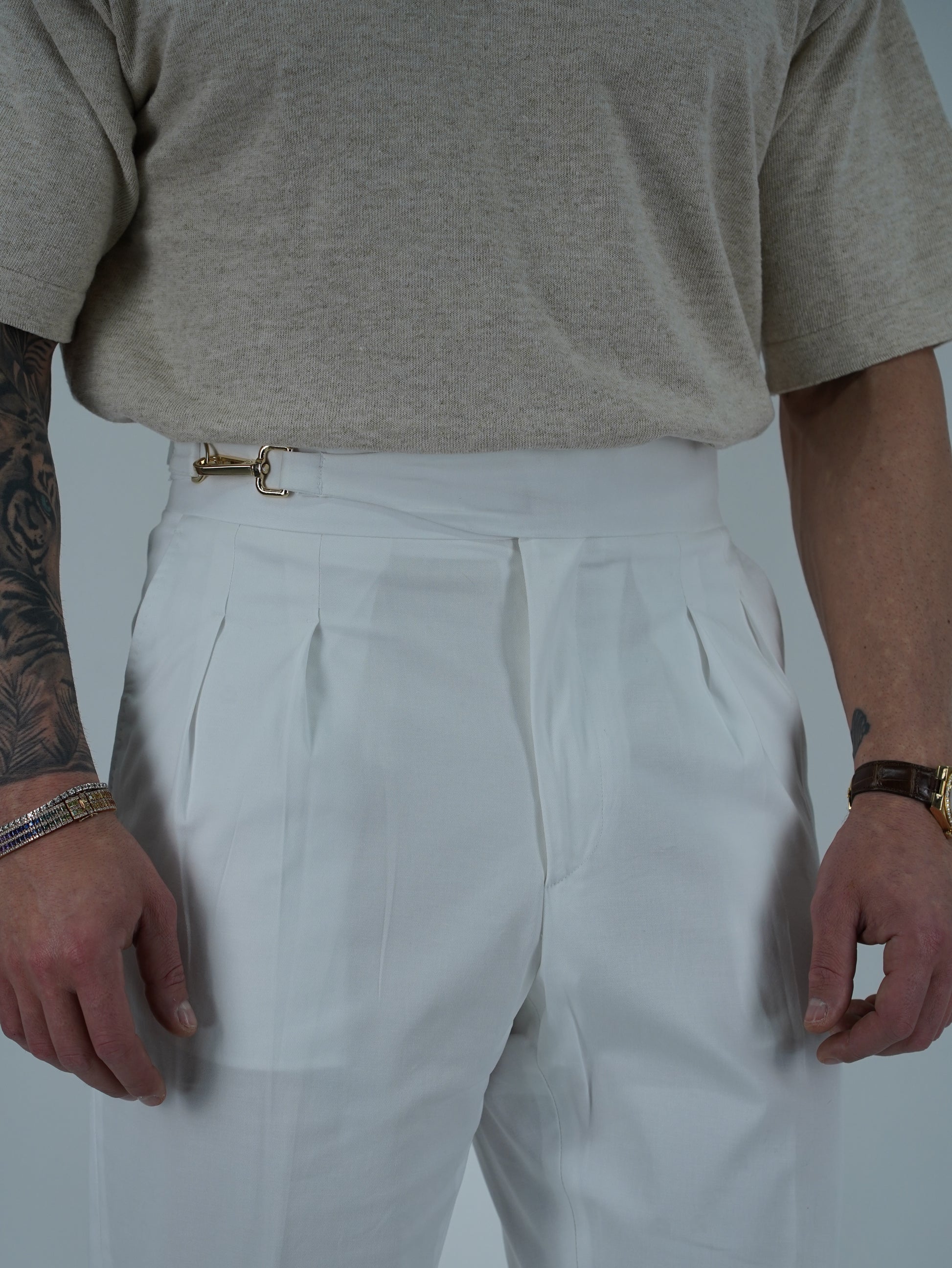 Gurkha royal Santorini Bianco con gancio oro