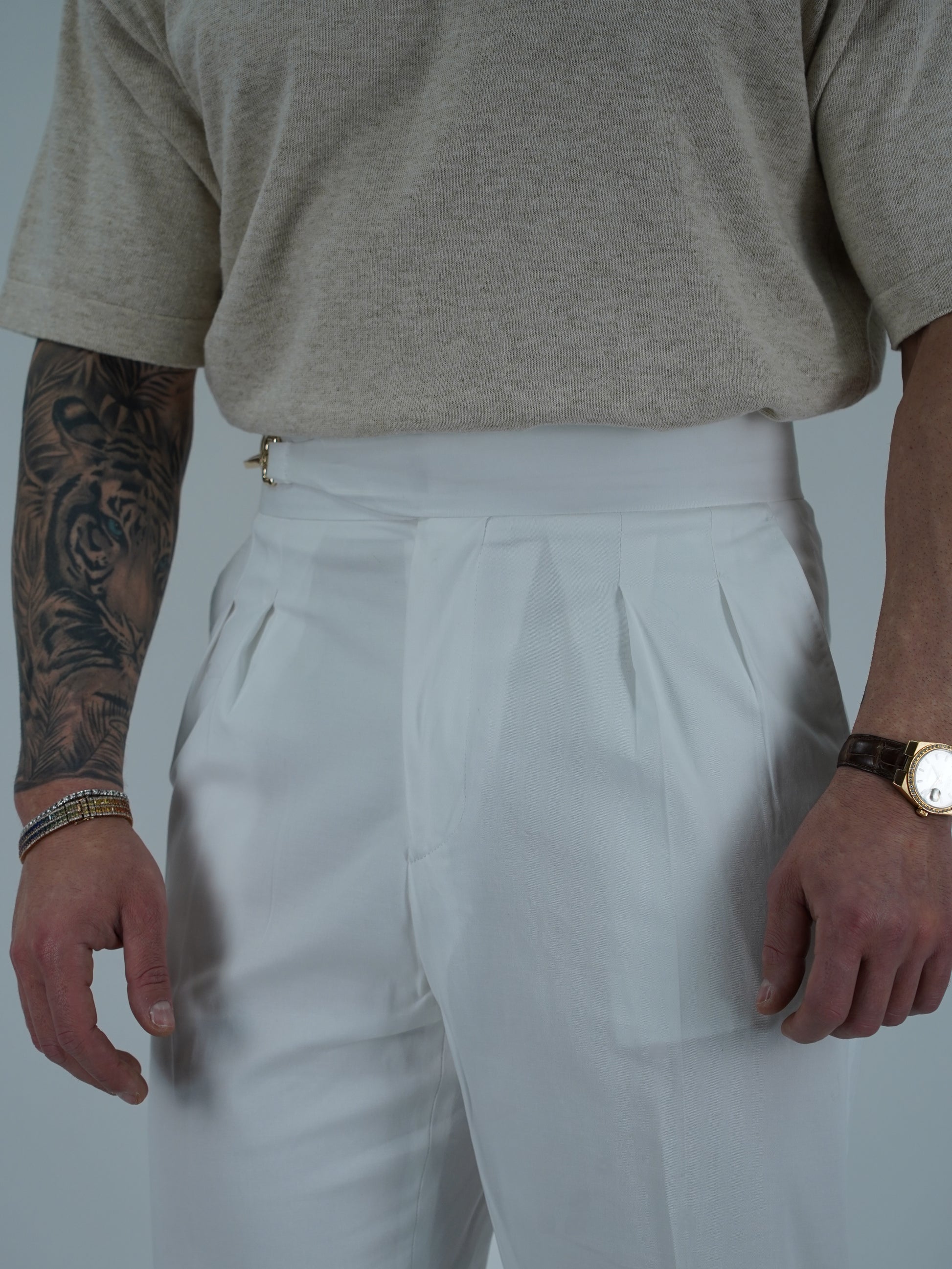 Gurkha royal Santorini Bianco con gancio oro