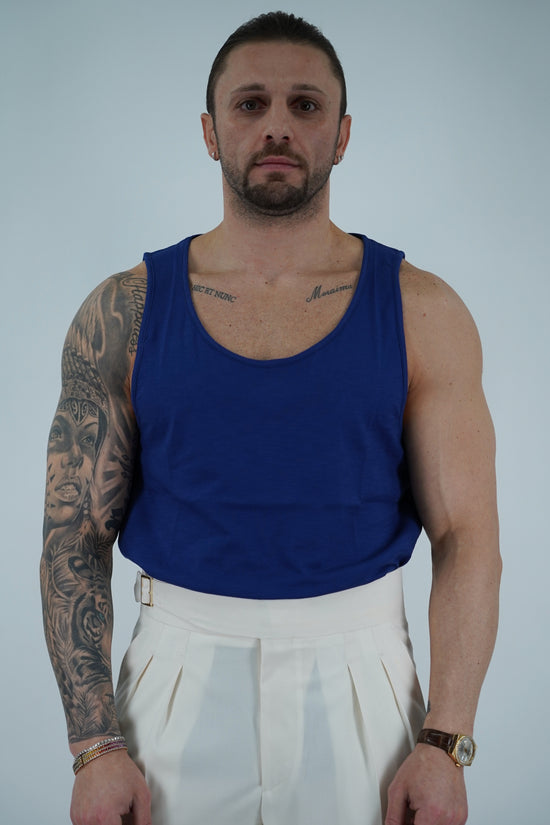 Canotta Napoli blu intenso